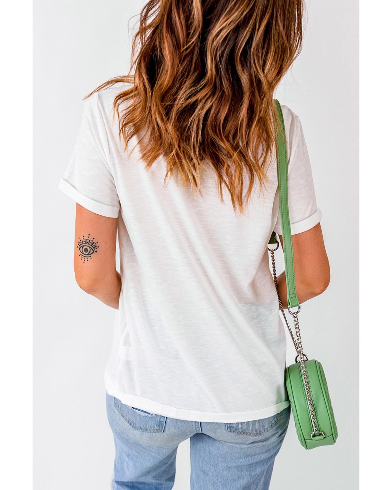 V539-AZEXDC25221834-1-M-202508272140-00 White American Honey Graphic Tee - M - Image 1