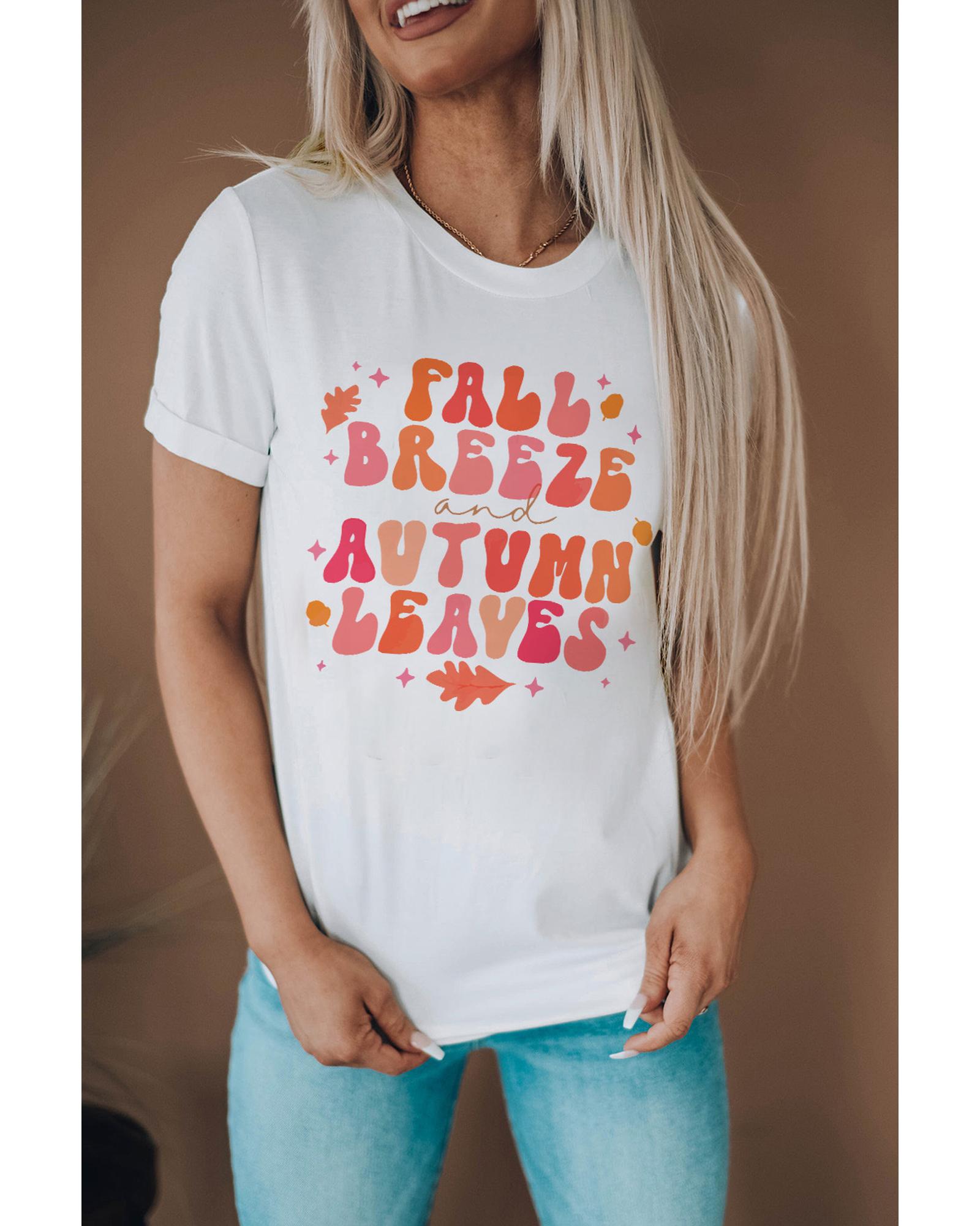 V539-AZEXDC25222756-1-XL-202508311730-00 Azura Exchange Graphic Tee with Fall Breeze and Autumn Leaves Design - XL - Image 1