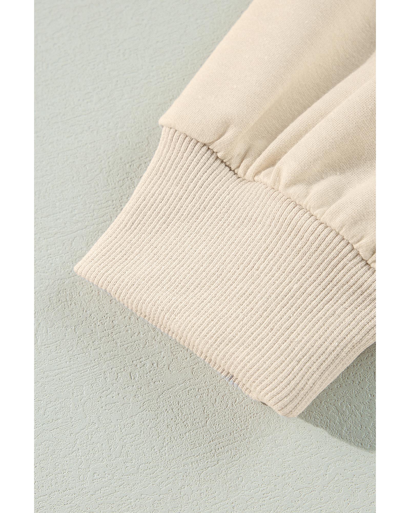 V539-AZEXDC25226356-P2015-L-202508270845-00 Jet Stream Solid Color Ruffled Shoulder Long Sleeve Blouse - L - Image 1