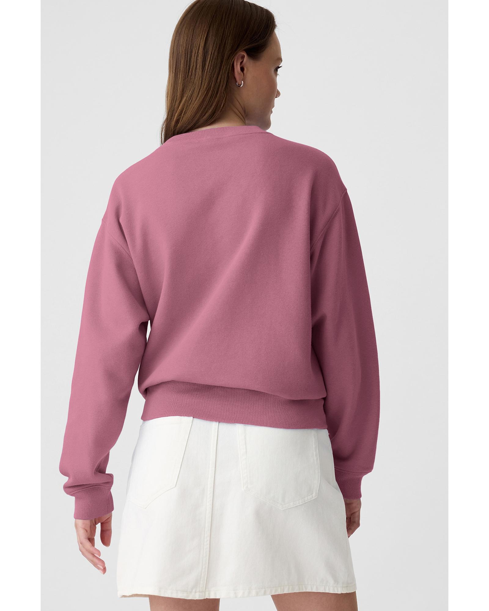 V539-AZEXDC25317836-P308-S-202506130446-00 Valerian Plain Drop Shoulder Crewneck Pullover Sweatshirt - S - Image 1