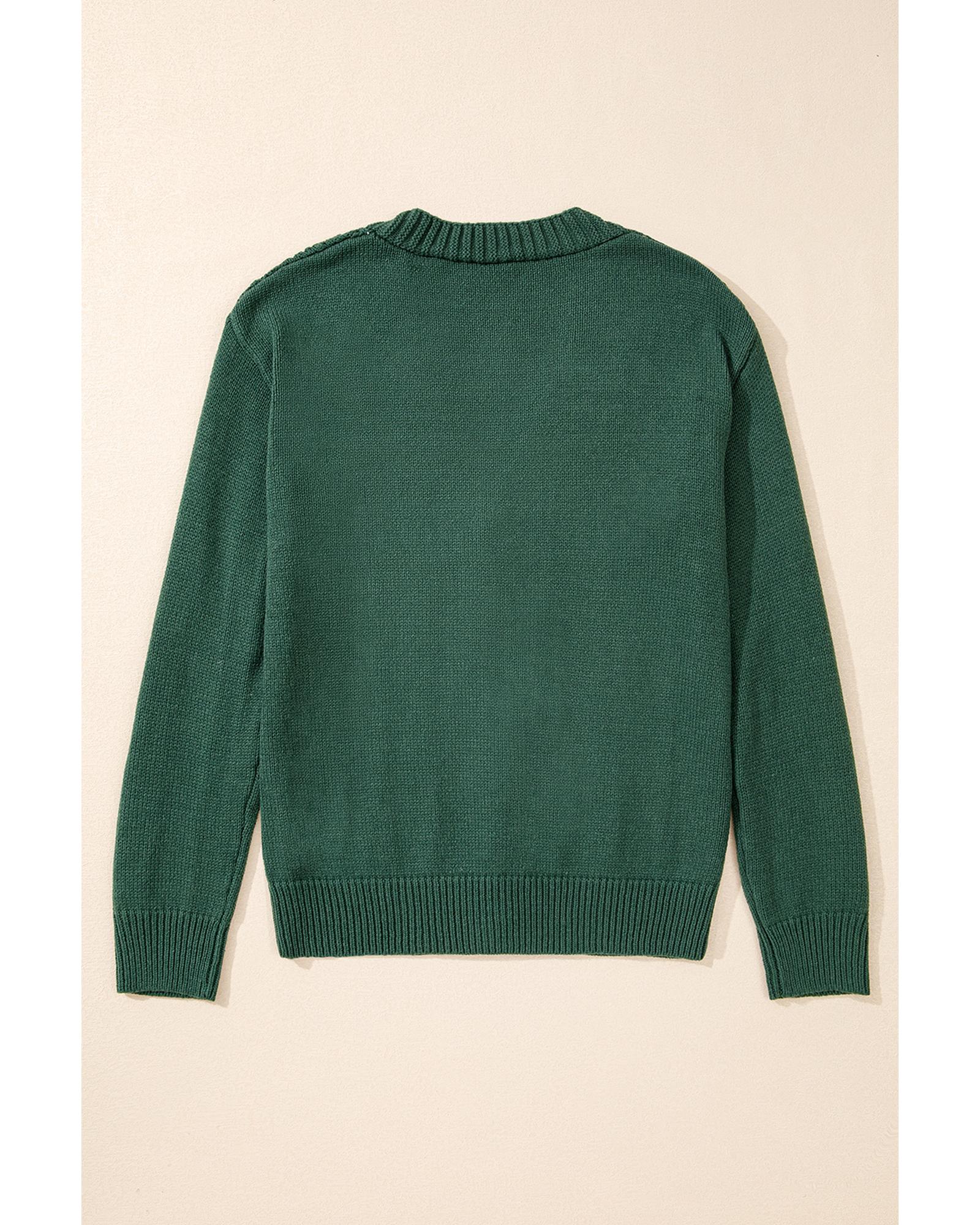 V539-AZEXDC2711785-P2609-L-202508290050-00 Canton Open Knit Drop Shoulder Sweater Cardigan - L - Image 1