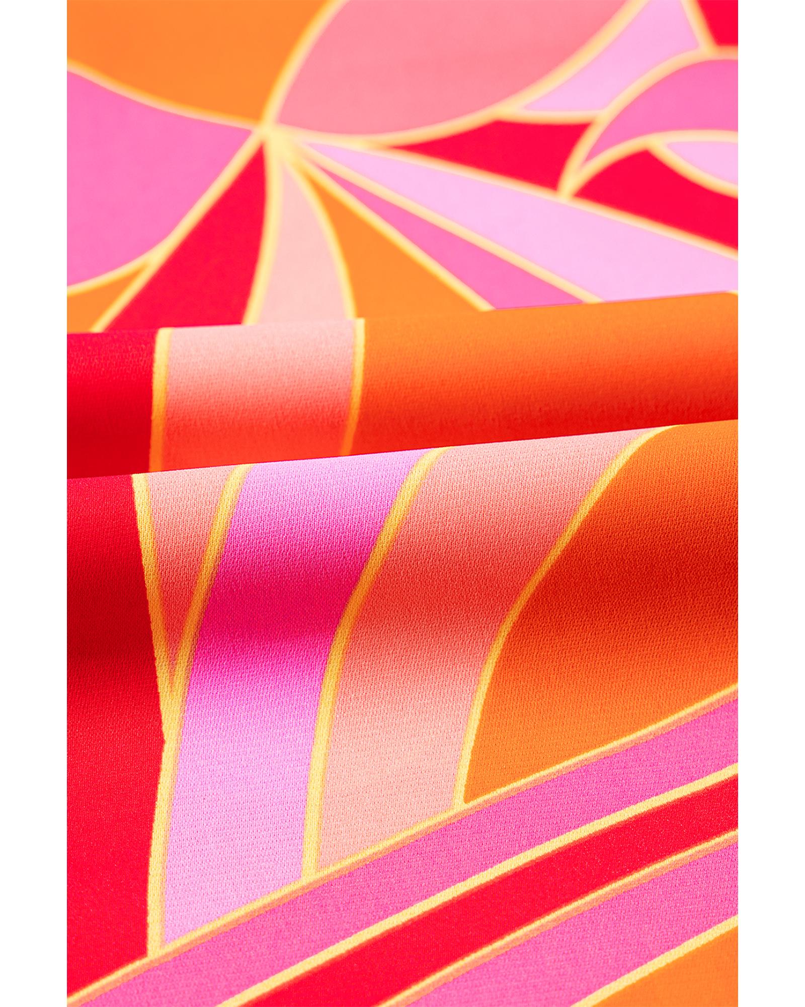 V539-AZEXDC6122453-P620-L-202508311350-00 Rose Abstract Printed High Neck Knotted Nape Sleeveless Maxi Dress - L - Image 1