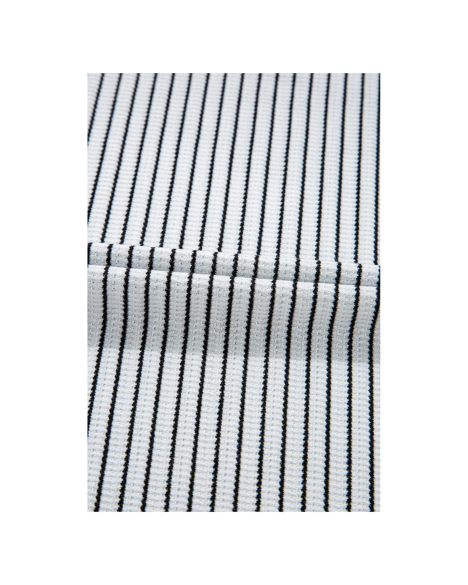 V539-AZEXDC6123349-P119-XL-202508292240-00 White Stripe Criss Cross Side Slits Slim Fit Sleeveless Midi Dress - XL - Image 1