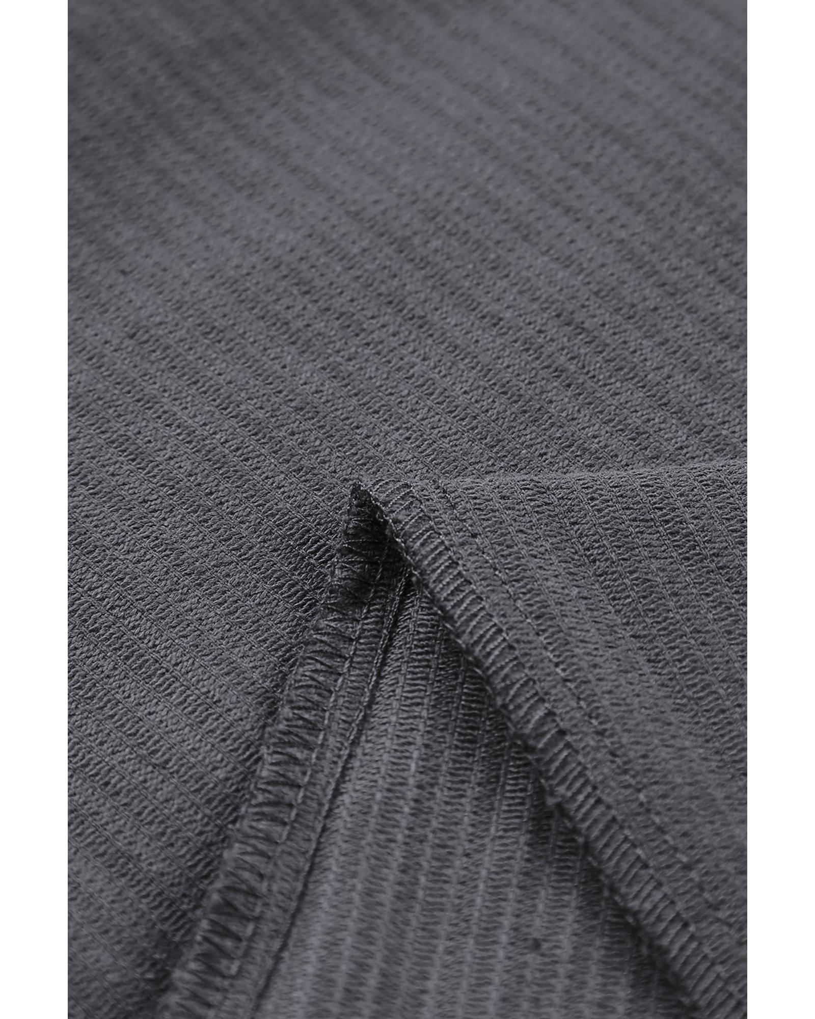 V539-AZEXDC7711218-11-10-202508282030-00 Gray Corduroy High Waist Straight Leg Pants - 10 US - Image 1