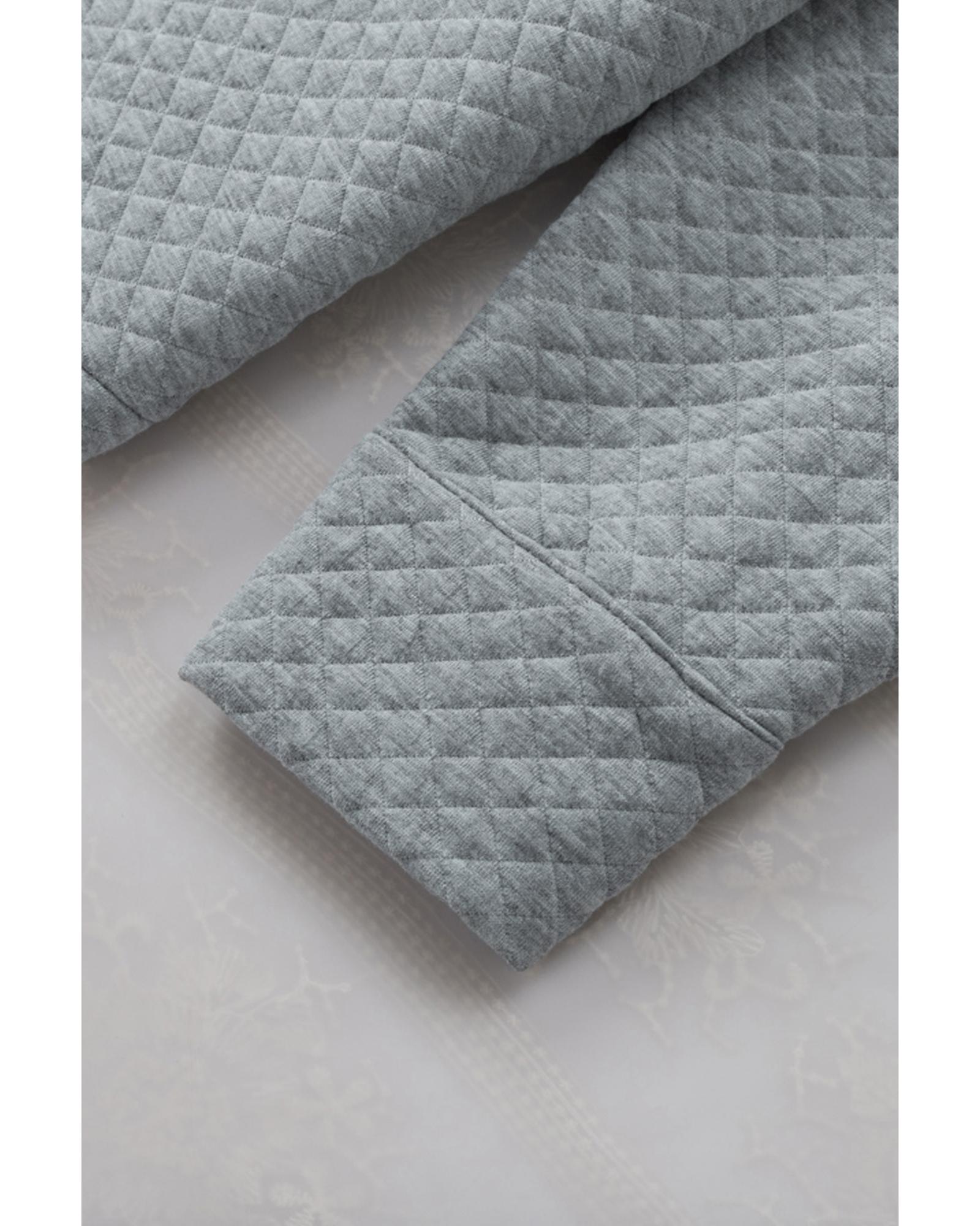 V539-AZEXDC854301-11-M-202508282310-00 Gray Retro Quilted Flap Pocket Button Shacket - M - Image 1