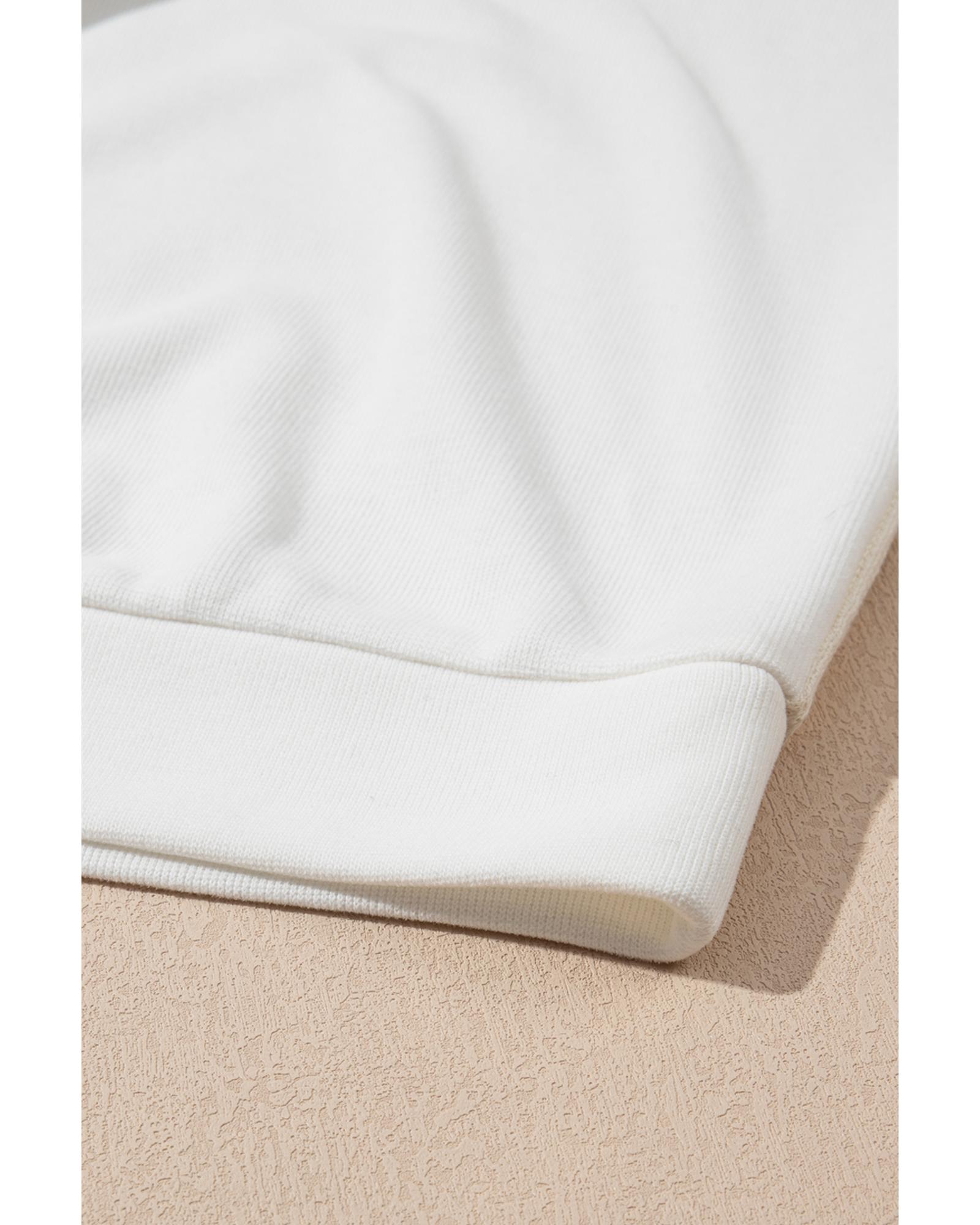 V539-AZEXPL253384-P15-4X-202508310355-00 Beige Textured Patchwork Exposed Seam Plus Size Hoodie - 4X - Image 1