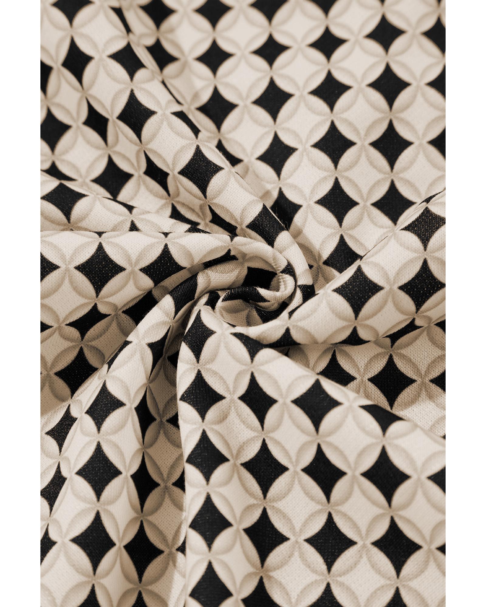 V539-AZEXPL253605-P220-2X-202508301030-00 Black Plus Size Two Tone Contrast Collared Pullover Sweatshirt - 2X - Image 1