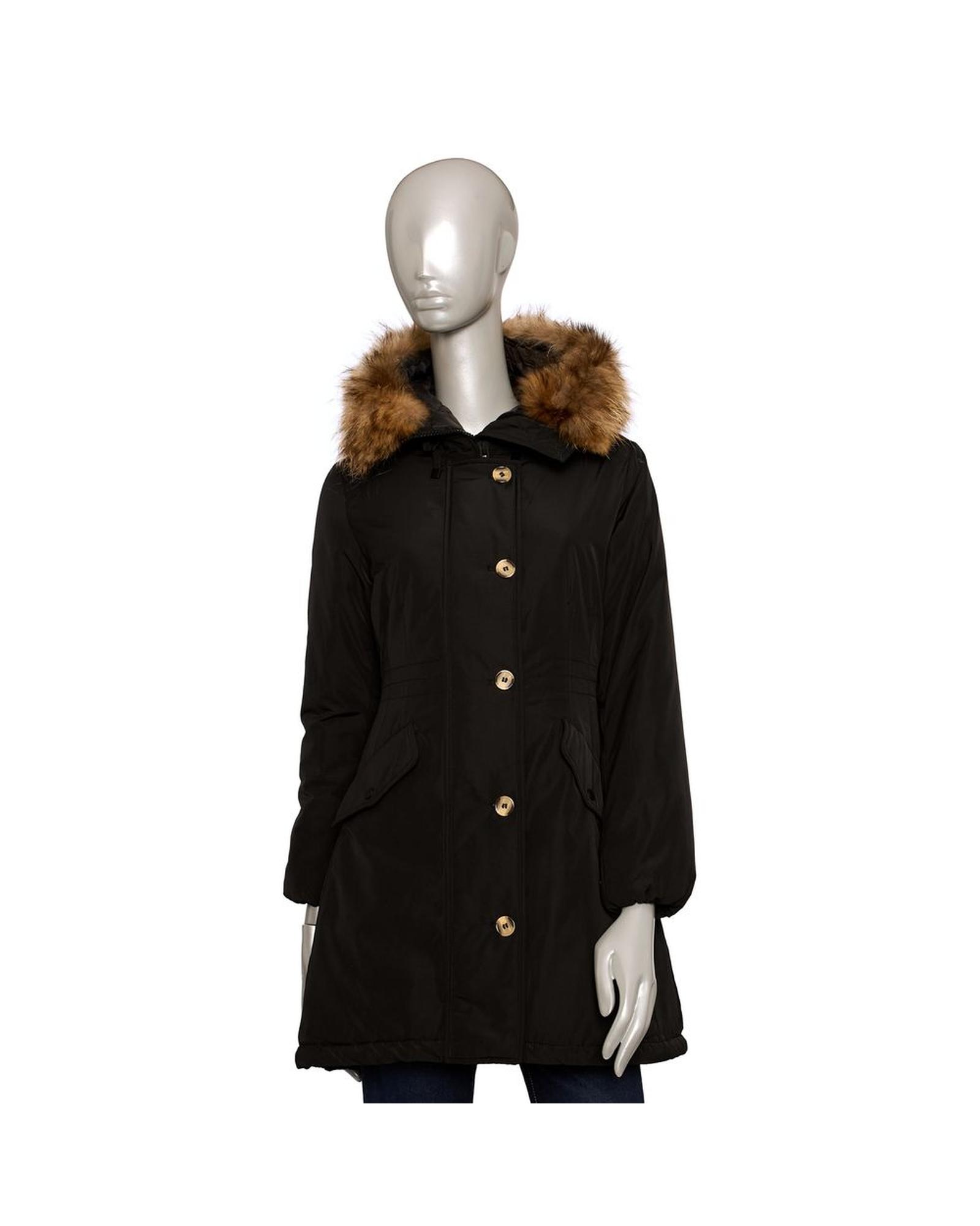 V539-BA-24593-M-202506152241-00 Baldinini Trend Women's Black Polyester Jackets & Coat - M - Image 1