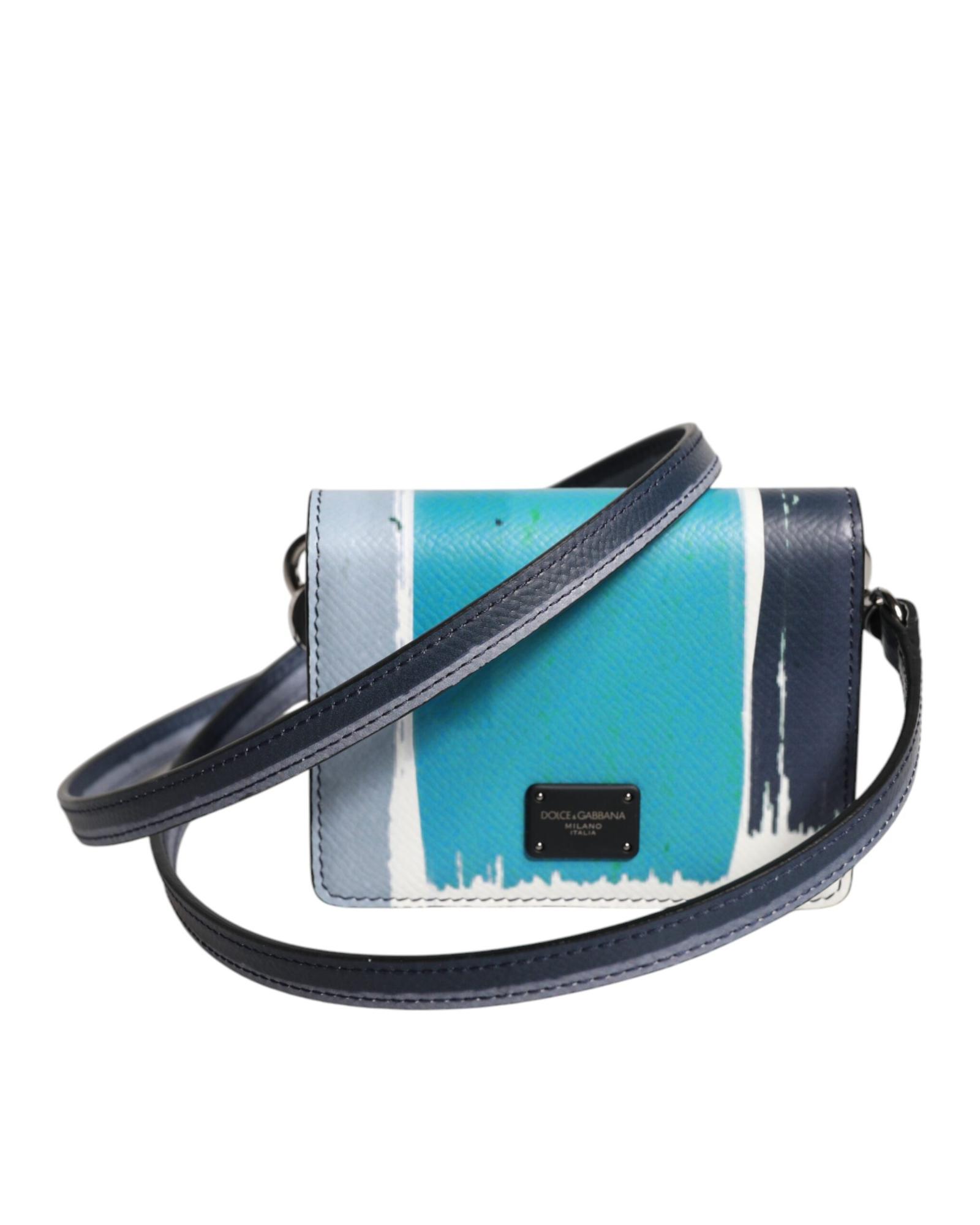 V539-BAG4623-202506160007-00 Dolce & Gabbana Men's Multicolor Leather DG Logo Bifold Card Holder Wallet - One Size - Image 1