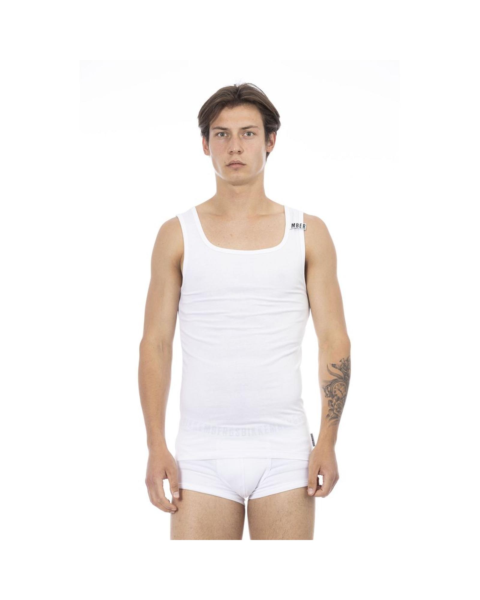 V539-BI-22648-M-202508311640-00 Stretch Cotton Logoed Shoulder Pad Mens Tank Top M Men - Image 1