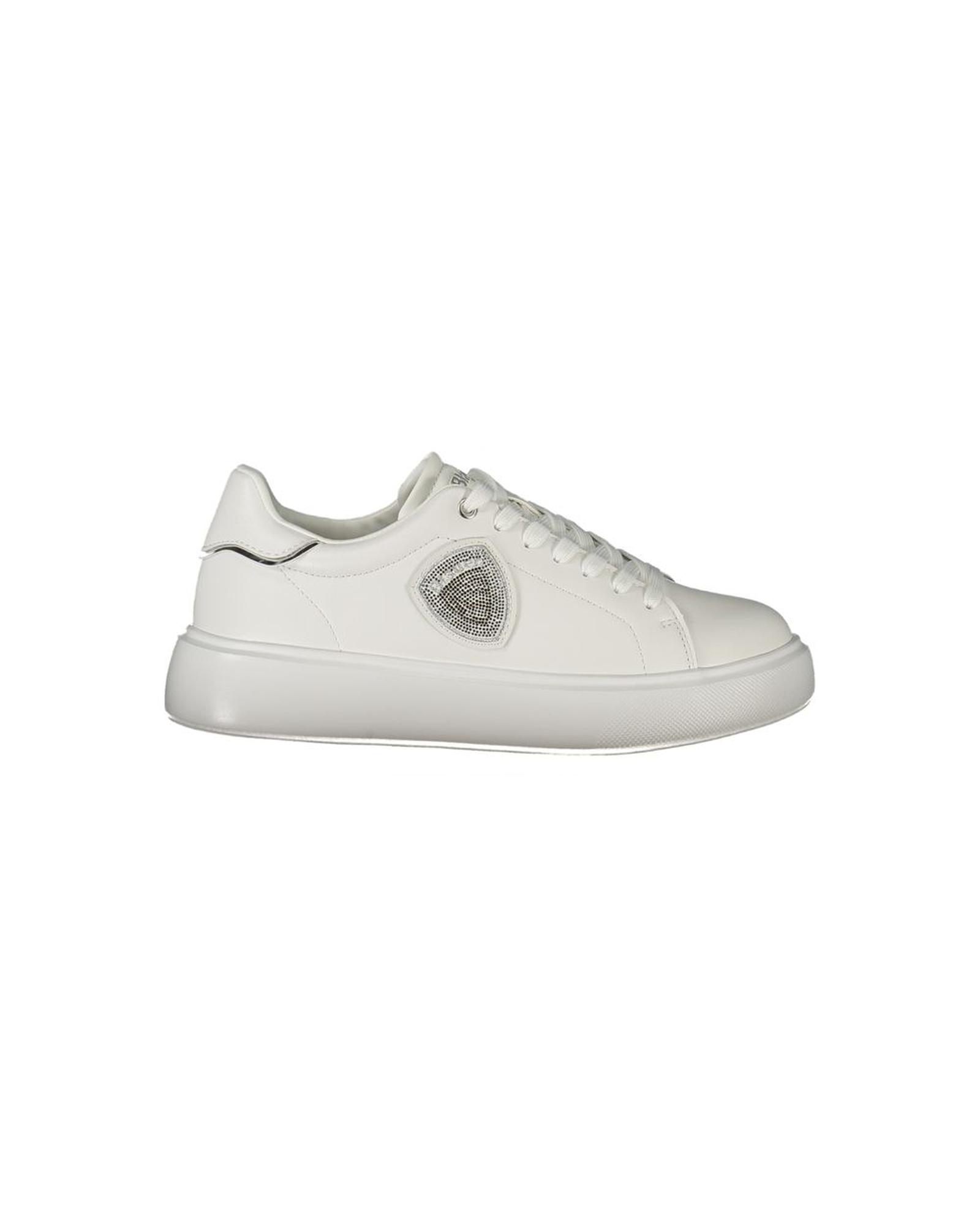 V539-BL-36059-EU37US7-202506160235-00 Blauer Women's White Leather Sneaker - 37 EU - Image 1