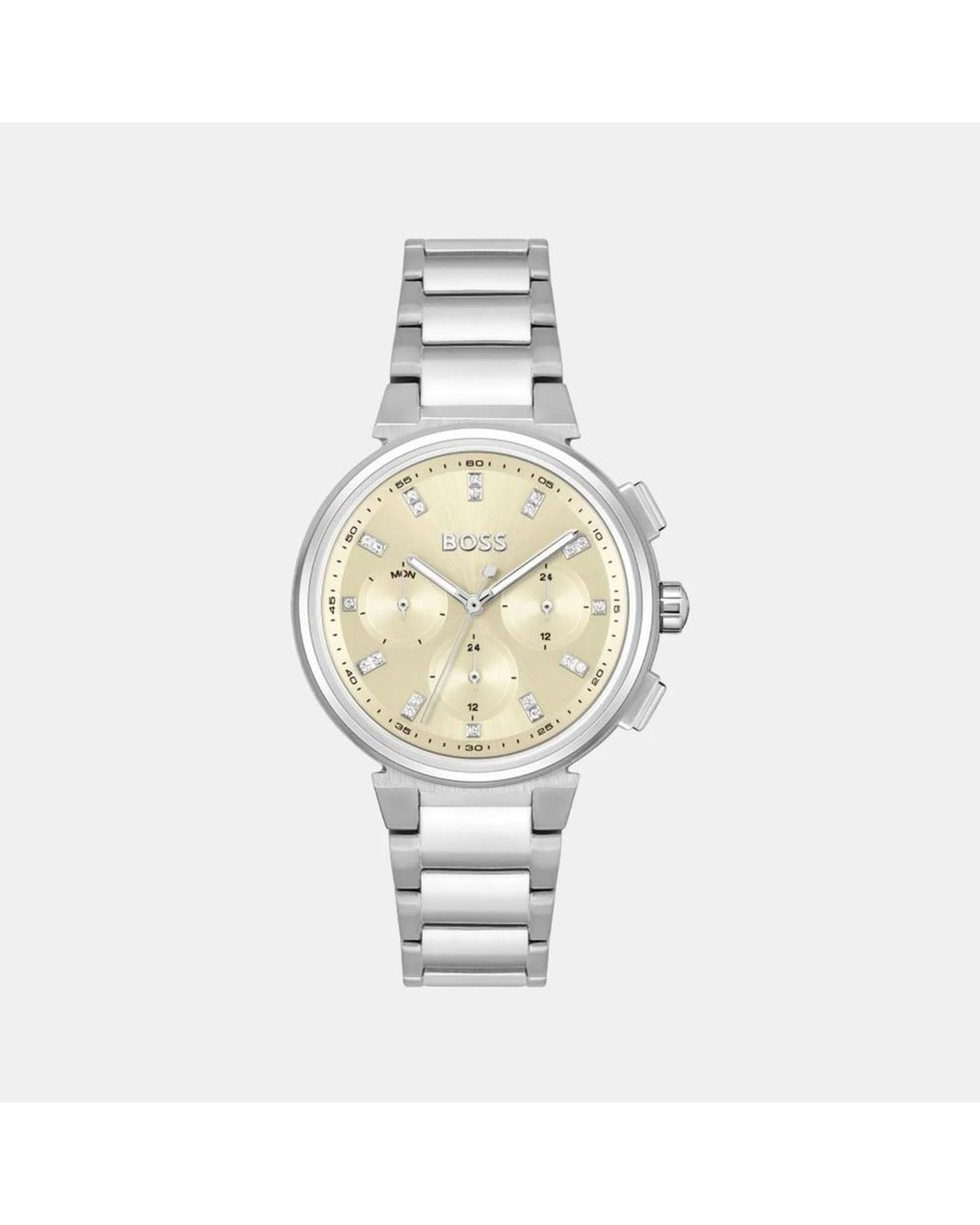 V539-BO1502676AC-202506160010-00 Hugo Boss Women's Silver Stainless Steel Watch - One Size - Image 1