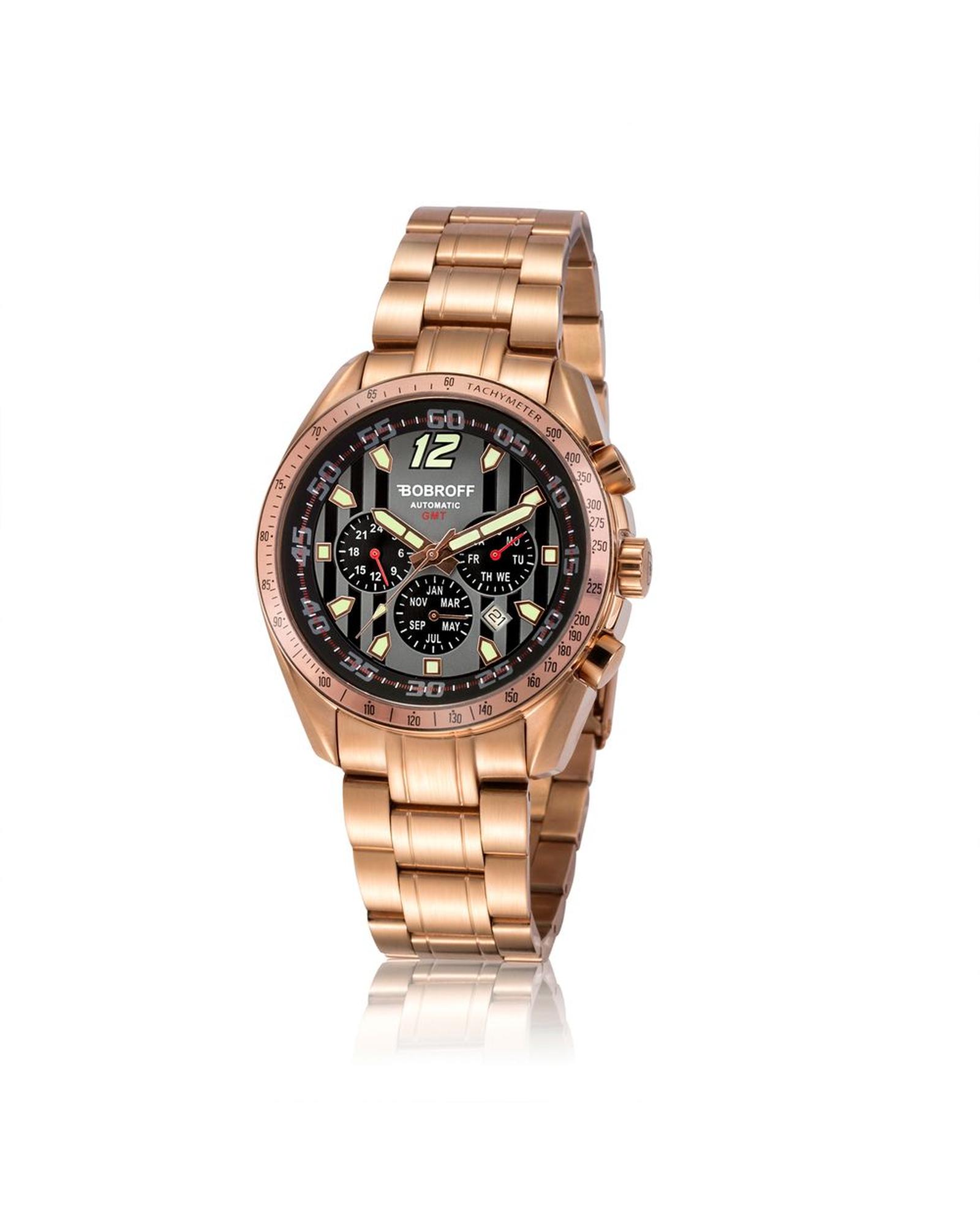 V539-BOBF0016V2AC-202506160035-00 Bobroff Men's Bronze Steel Watch - One Size - Image 1