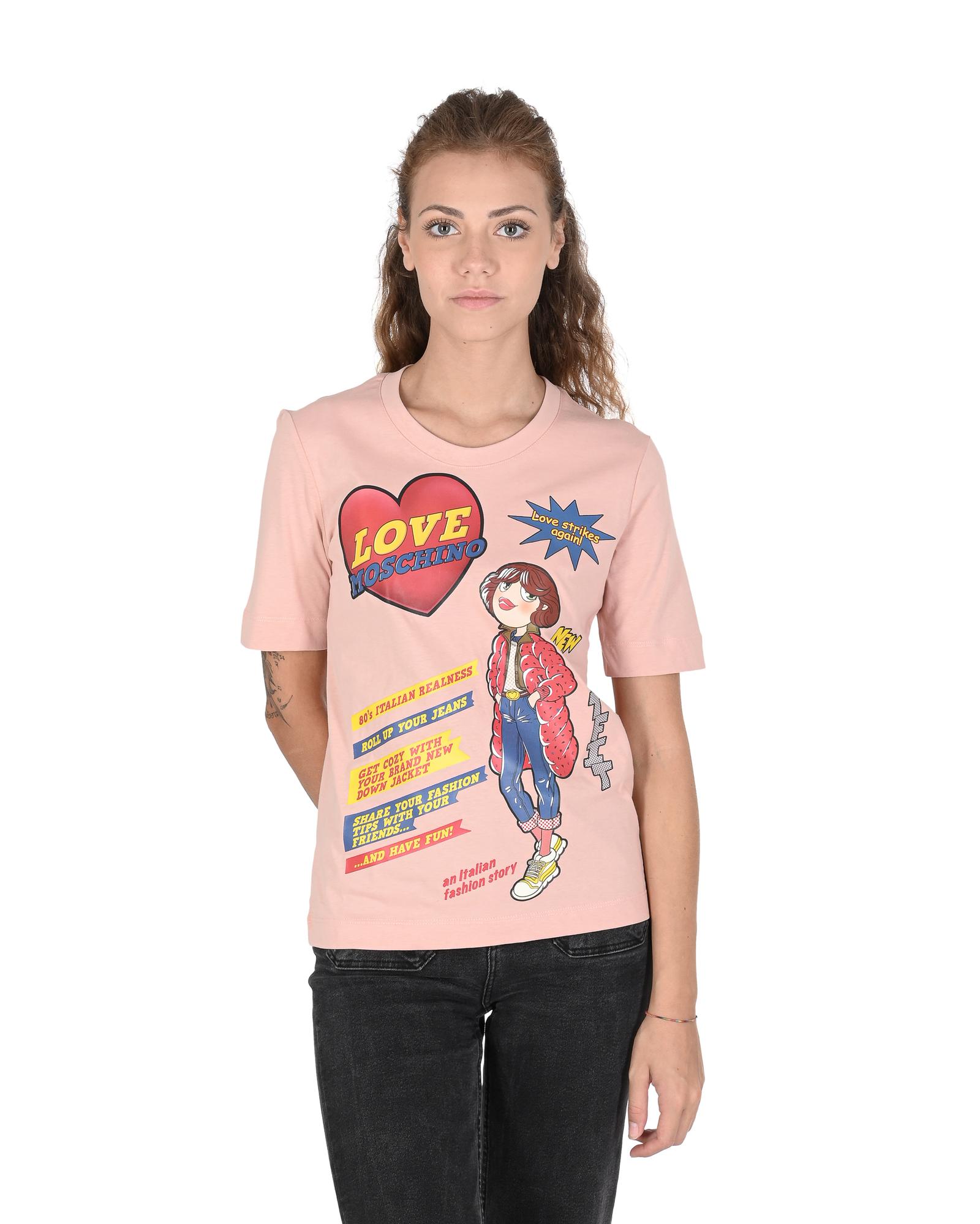 V539-BTB106883-202509011615-00 Powder Pink Cotton T-Shirt - 38 EU - Image 1