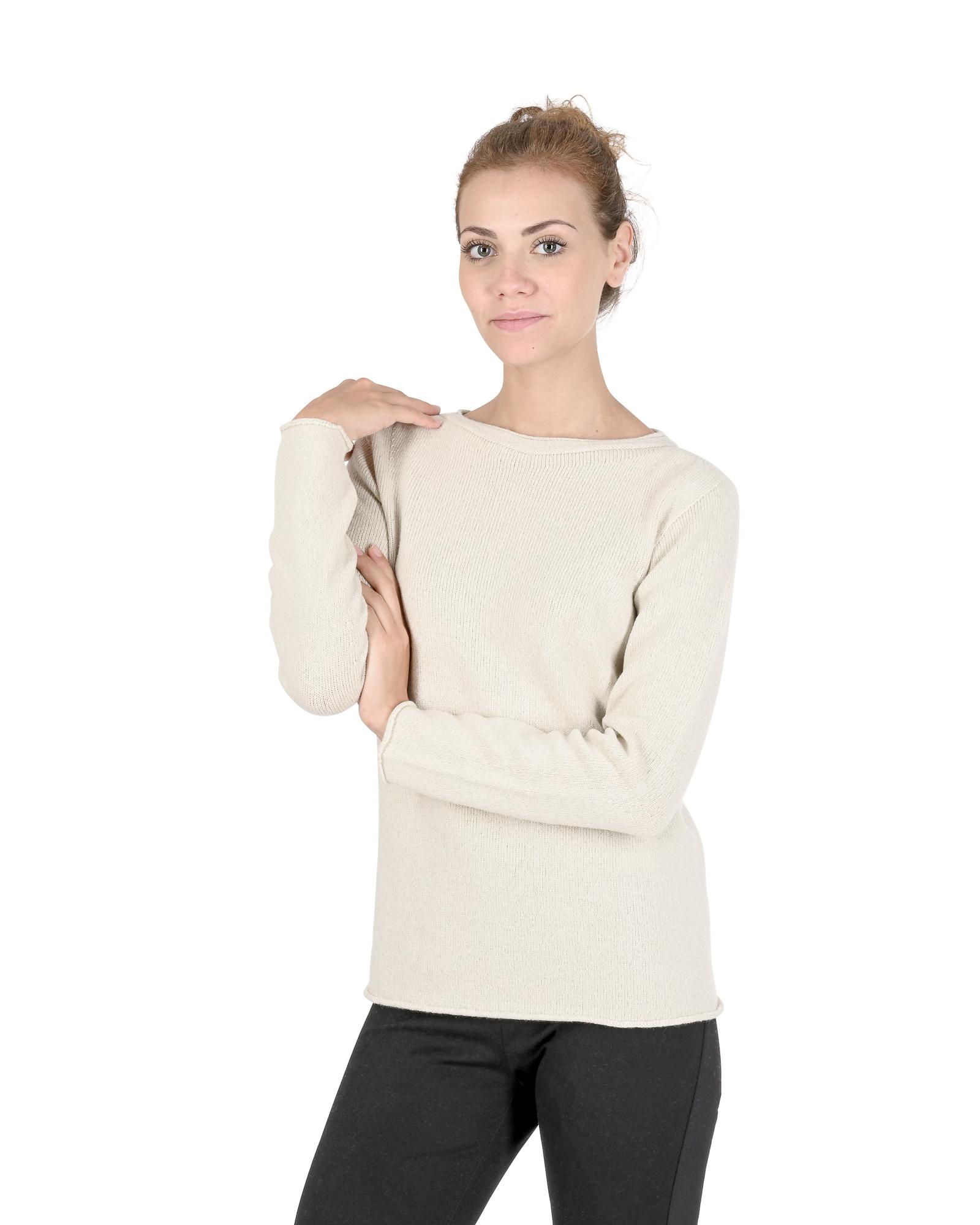 V539-BTB107601-202509010405-00 Boatneck Cashmere Sweater - 42 EU - Image 1