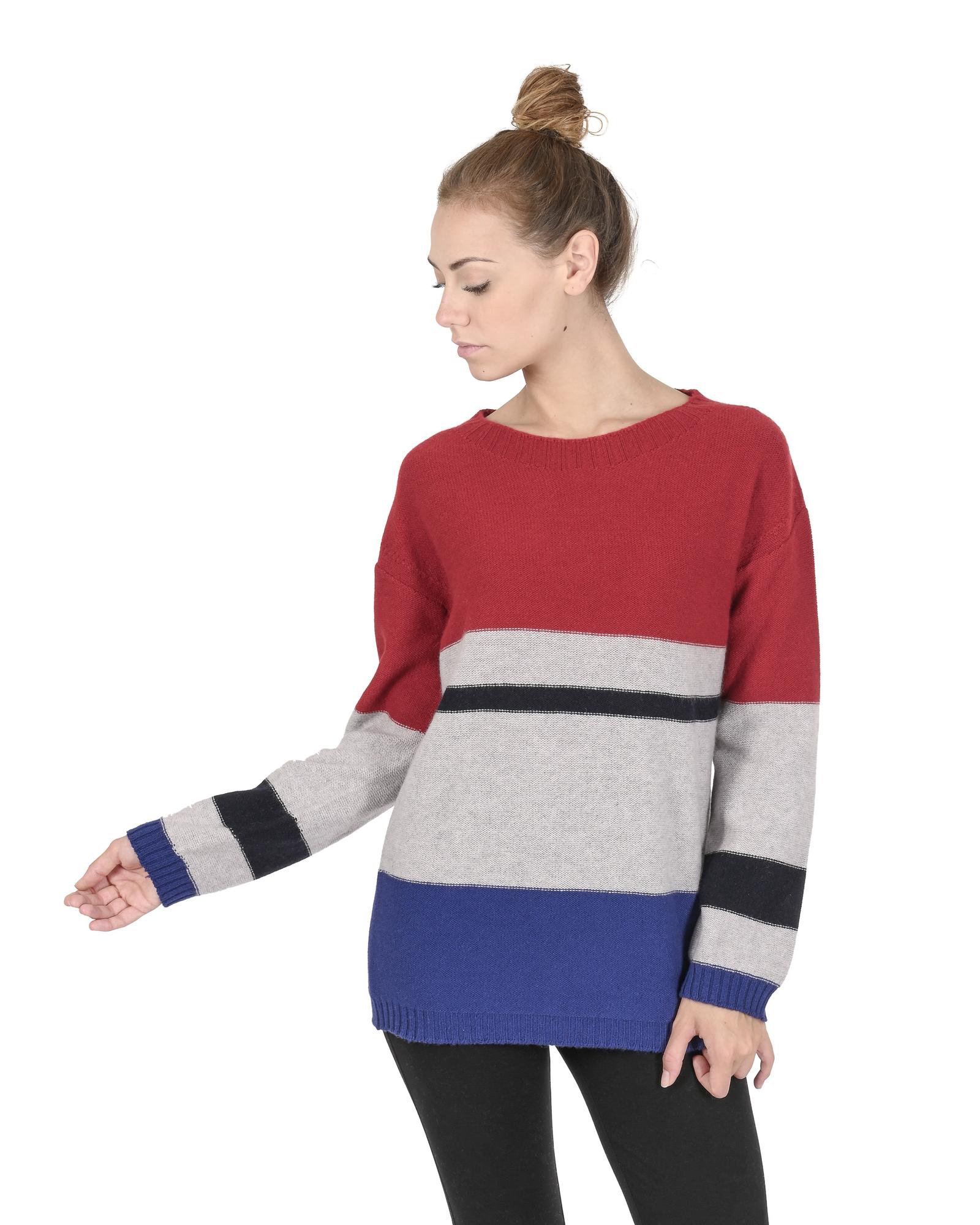 V539-BTB107625-202508312340-00 Premium Cashmere Boatneck Sweater - S - Image 1