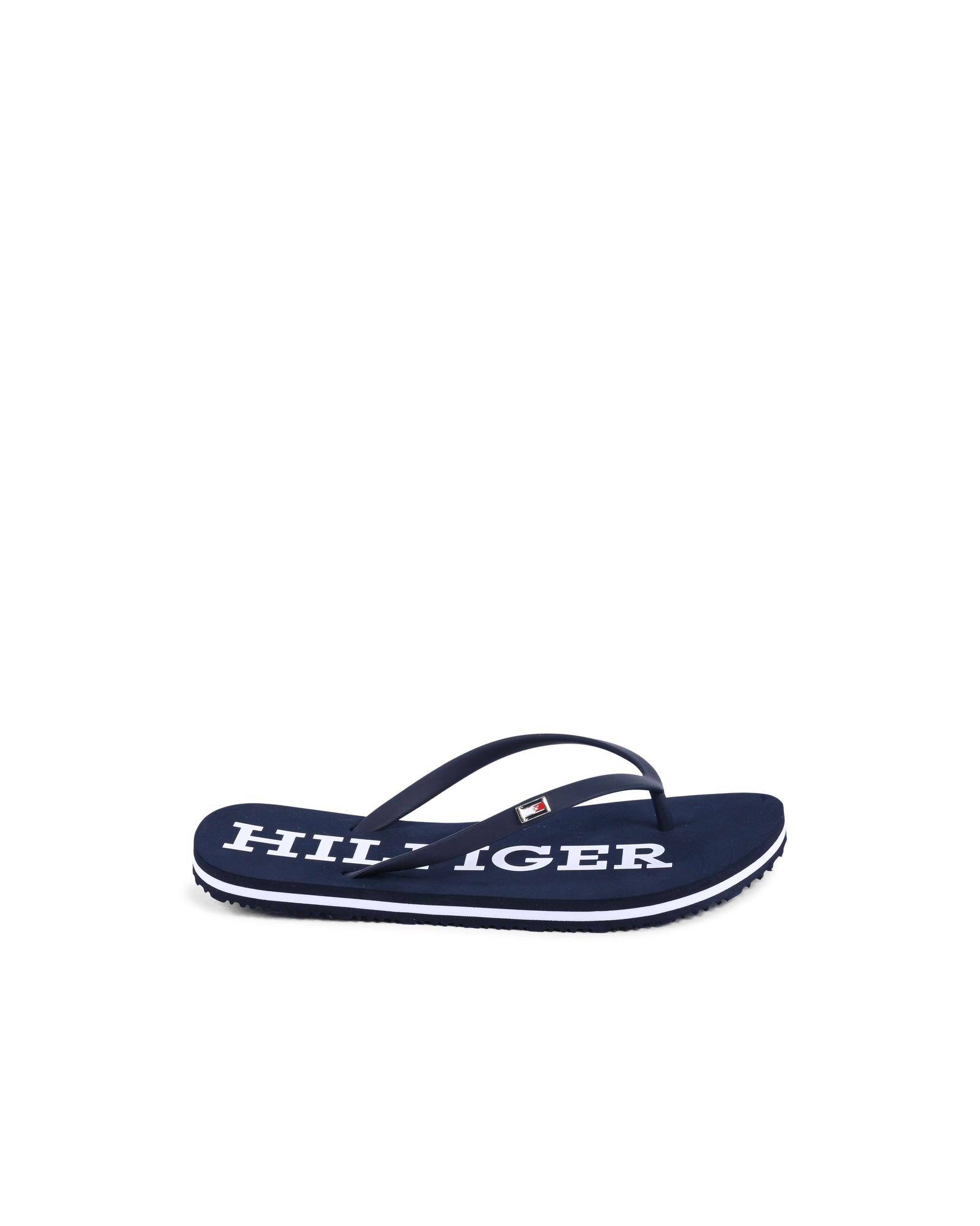 V539-BTB113971-202506160007-00 Hilfiger Logo Flip Flops Summer Sandals - 37 EU - Image 1