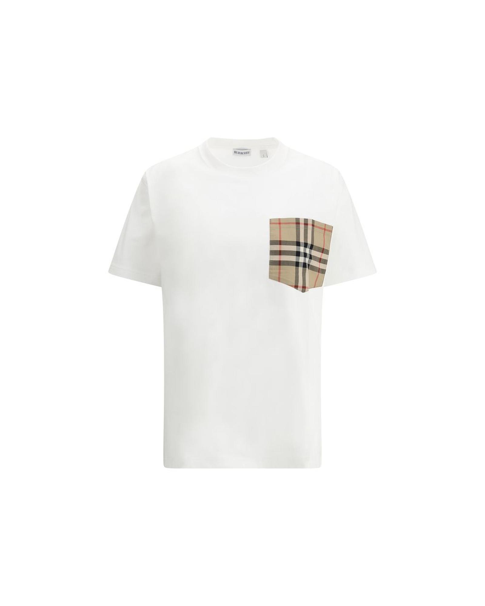 V539-BU-8103971A1464-S-202508300856-00 Burberry Women's Archive Check pocket t-shirt - S - Image 1