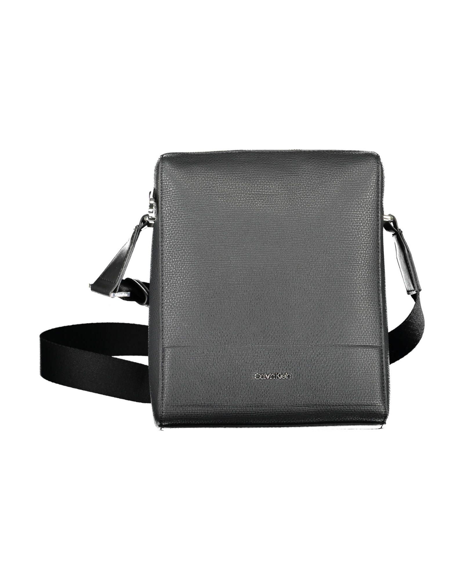 V539-CA-15393-202506160352-00 Calvin Klein Men's Black Polyester Shoulder Bag - One Size - Image 1