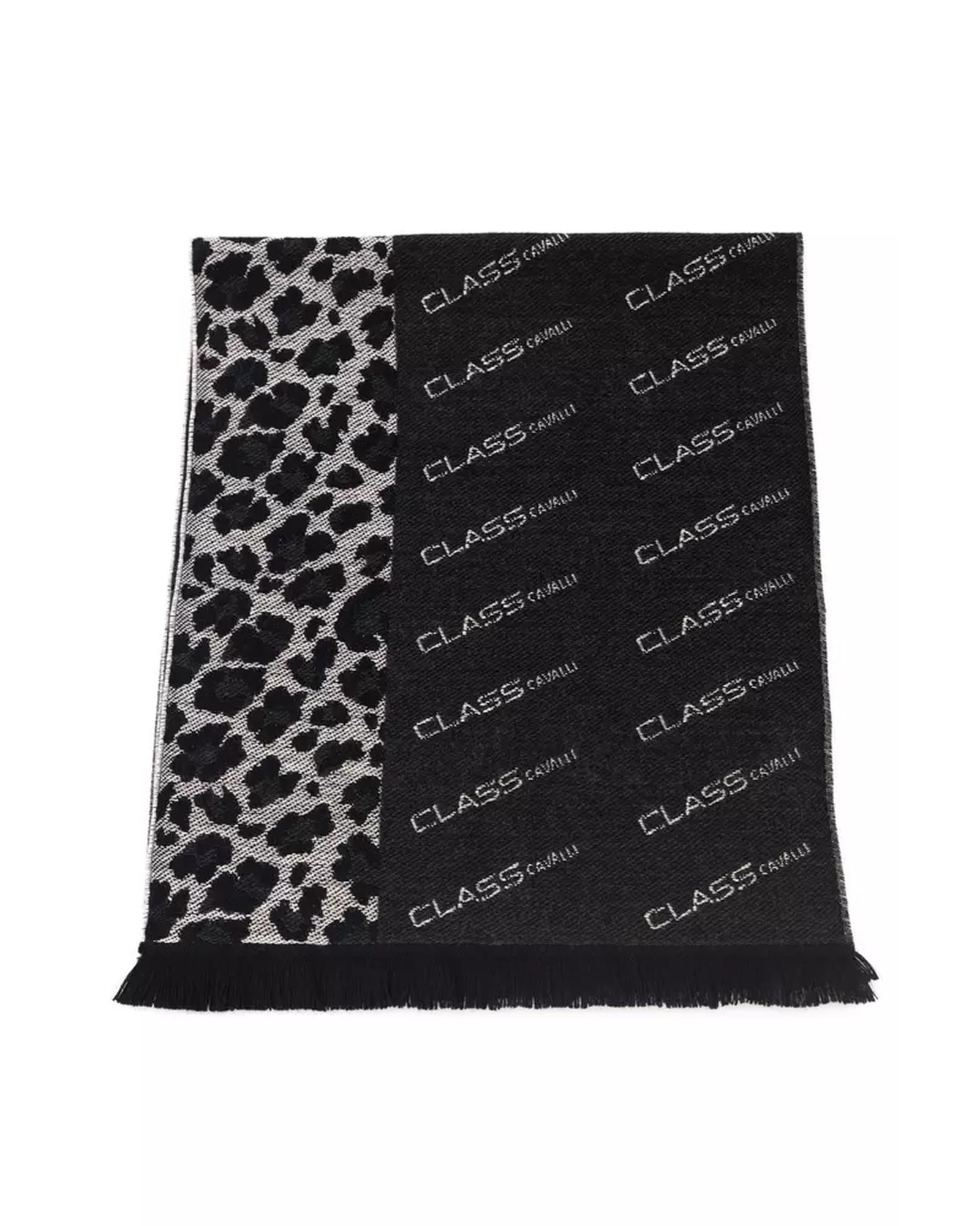 V539-CA-22214-202506160536-00 Cavalli Class Men's Elegant Animalier Fantasy Logo Scarf - One Size - Image 1