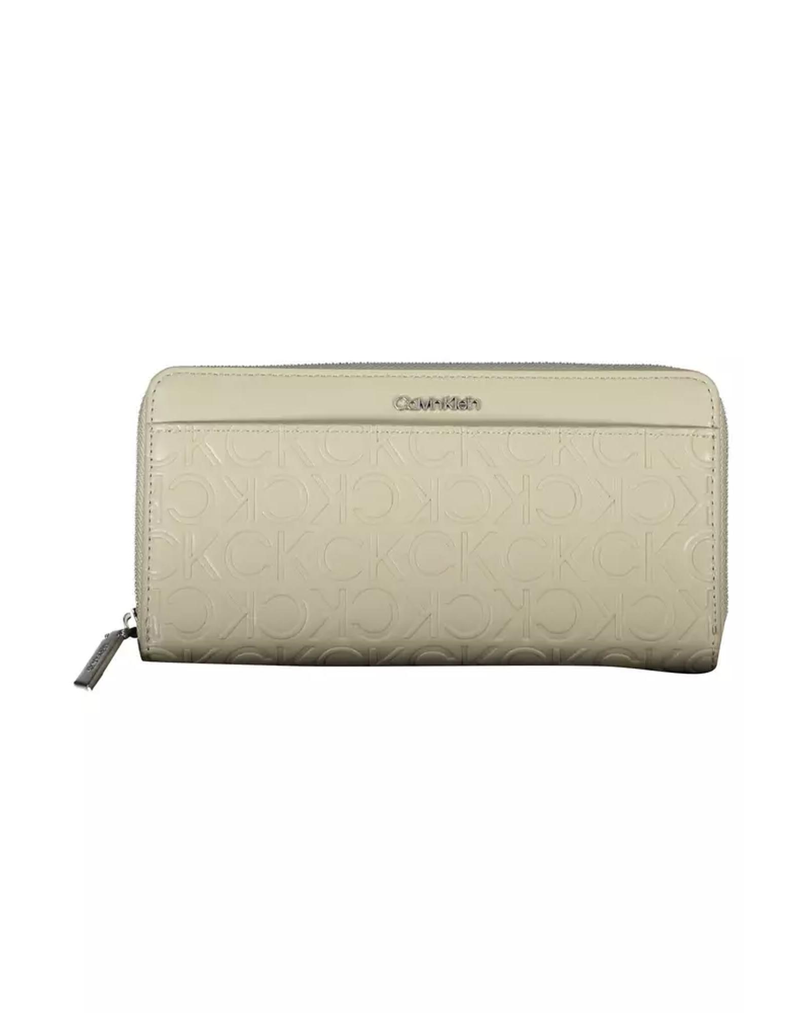 V539-CA-22429-202506160411-00 Calvin Klein Women's Beige Polyethylene Wallet - One Size - Image 1