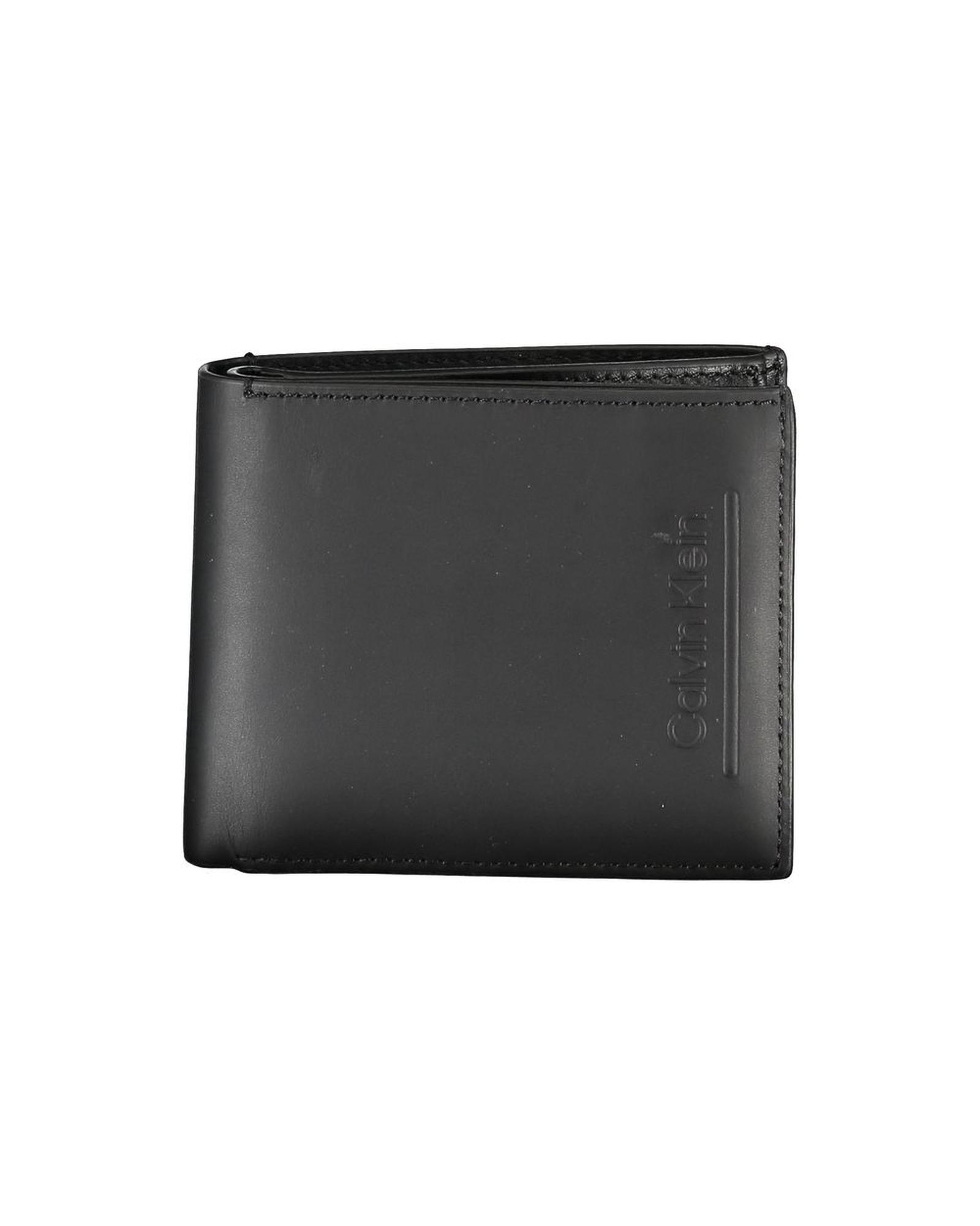 V539-CA-25958-202506160948-00 Calvin Klein Men's Black Leather Wallet - One Size - Image 1
