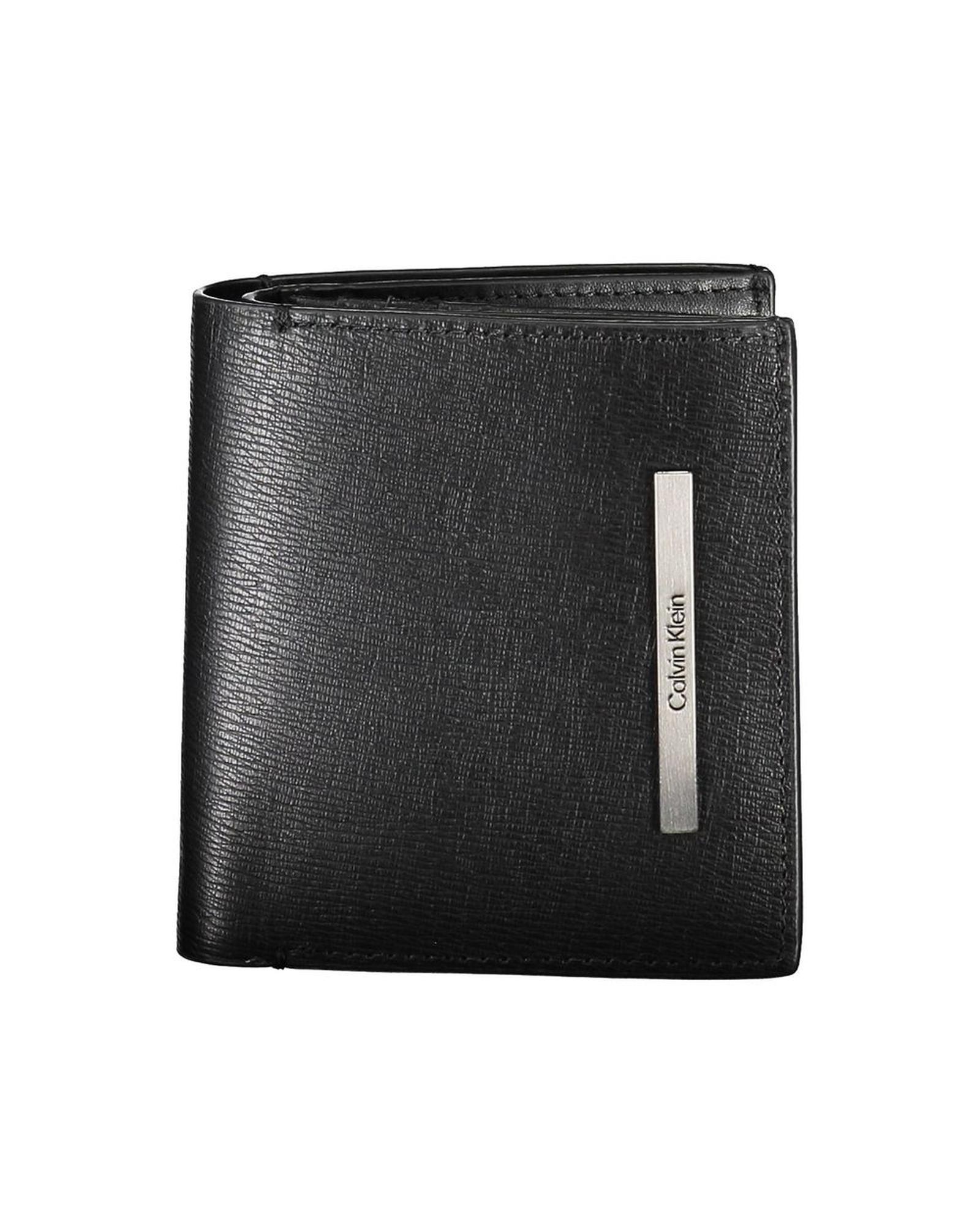 V539-CA-26206-202506160653-00 Calvin Klein Men's Black Polyester Wallet - One Size - Image 1