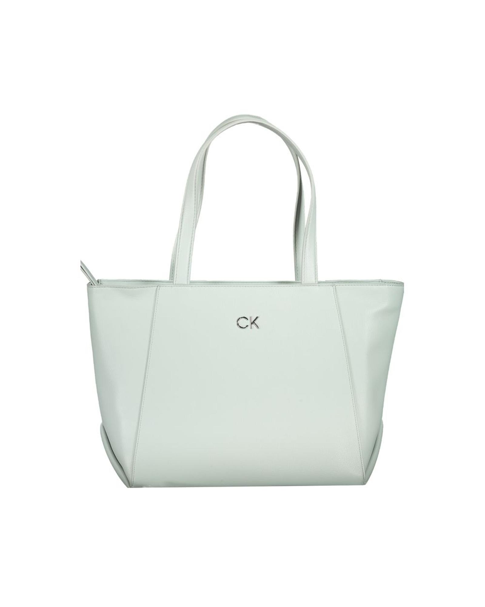 Calvin Klein Women's Light Blue Polyethylene Handbag - One Size