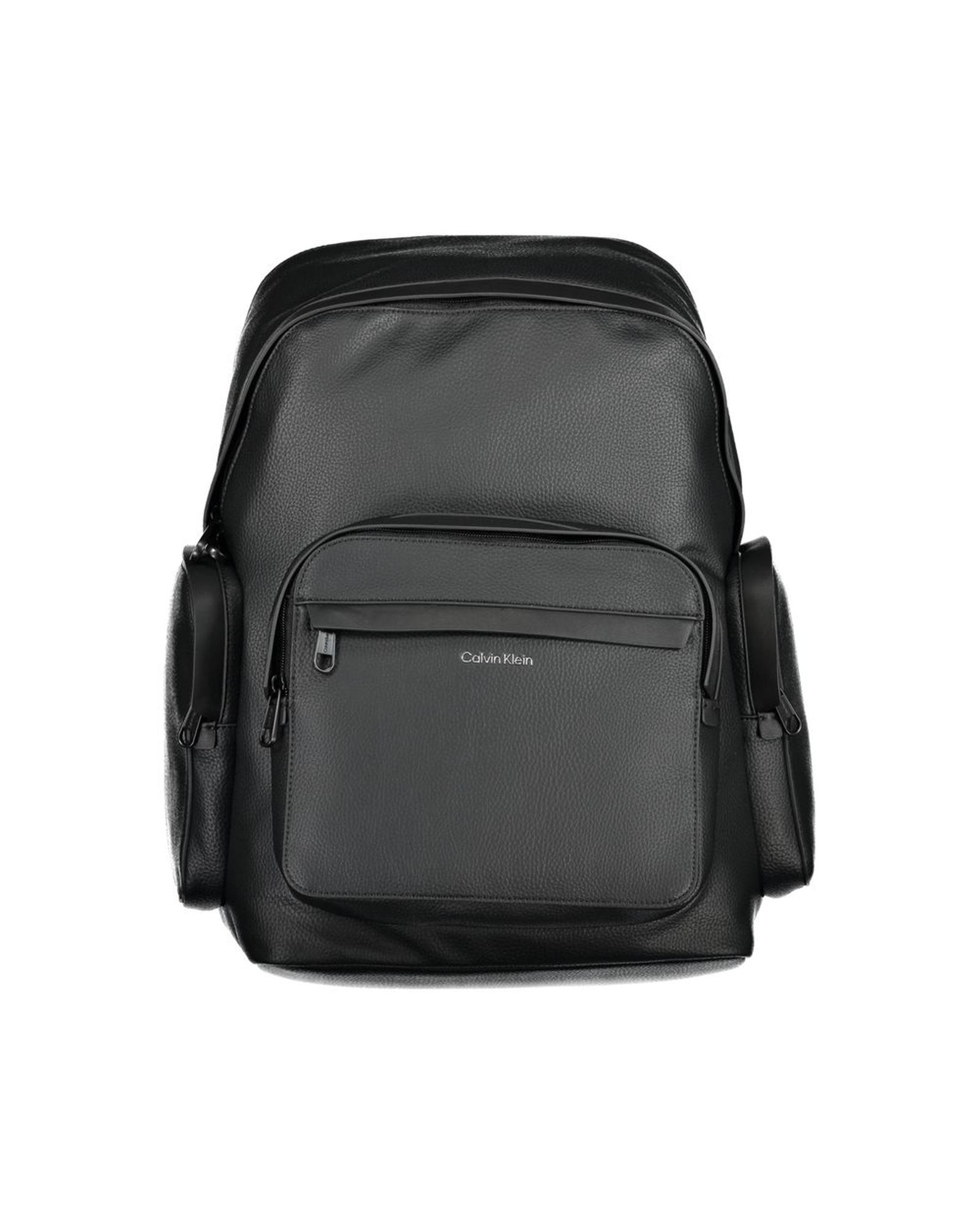 V539-CA-30802-202506161121-00 Calvin Klein Men's Black Polyester Backpack - One Size - Image 1