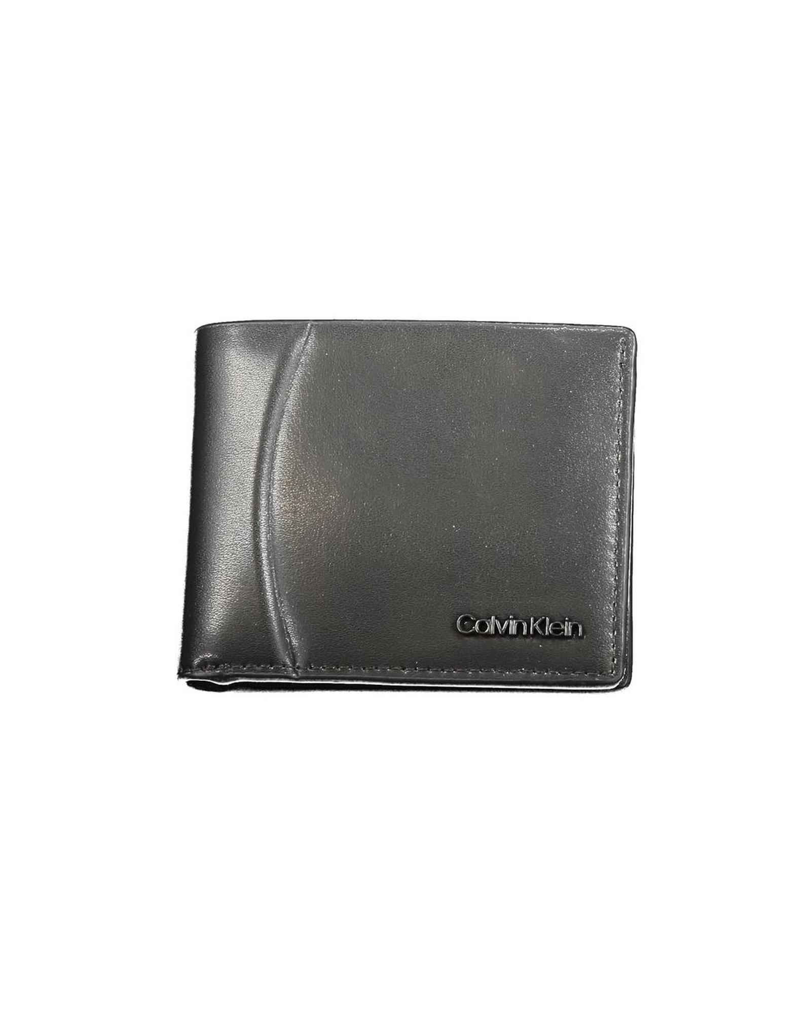 V539-CA-30838-202506161127-00 Calvin Klein Men's Black Leather Wallet - One Size - Image 1