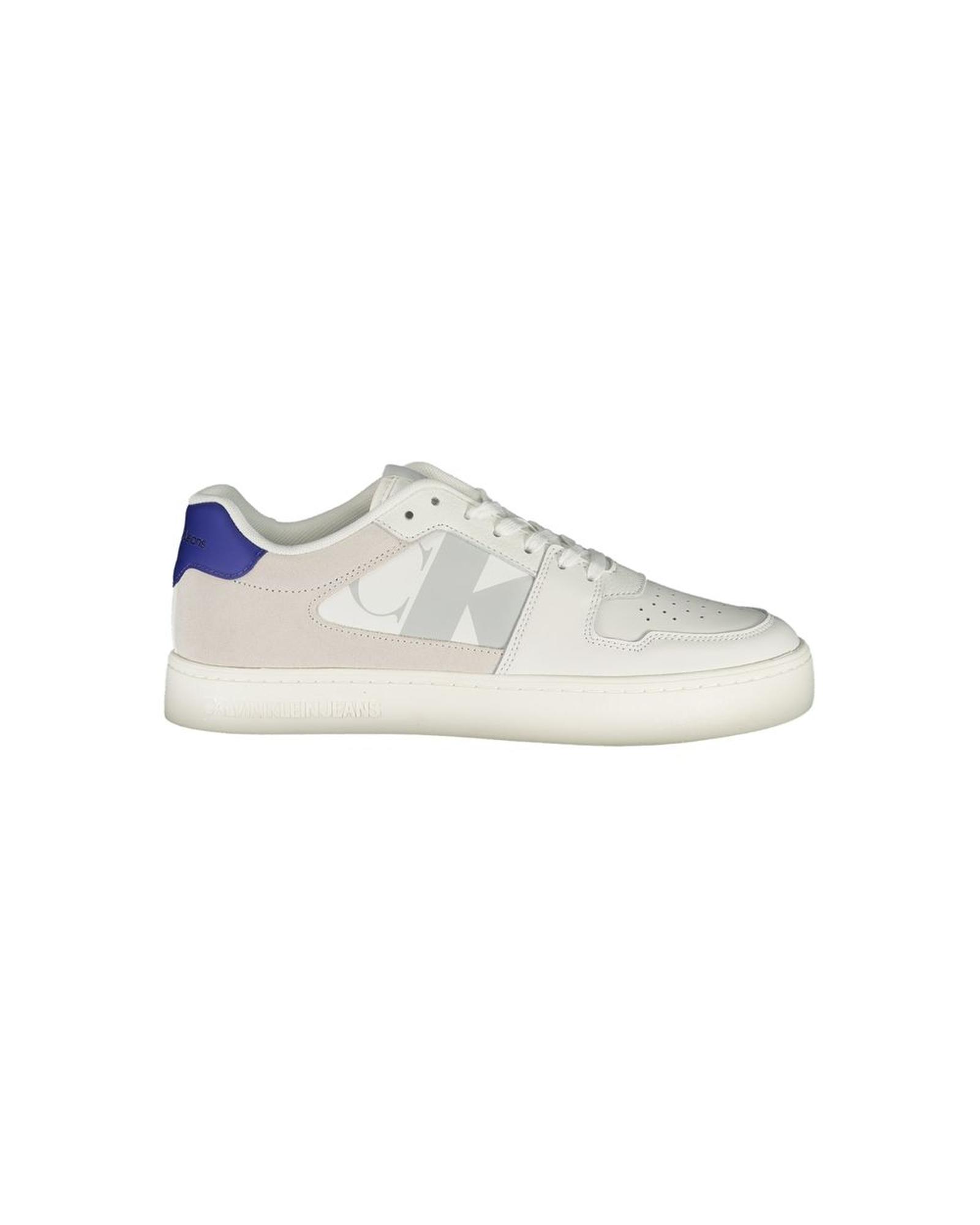 V539-CA-31485-EU45US12-202506161247-00 Calvin Klein Men's White Leather Sneaker - 45 EU - Image 1