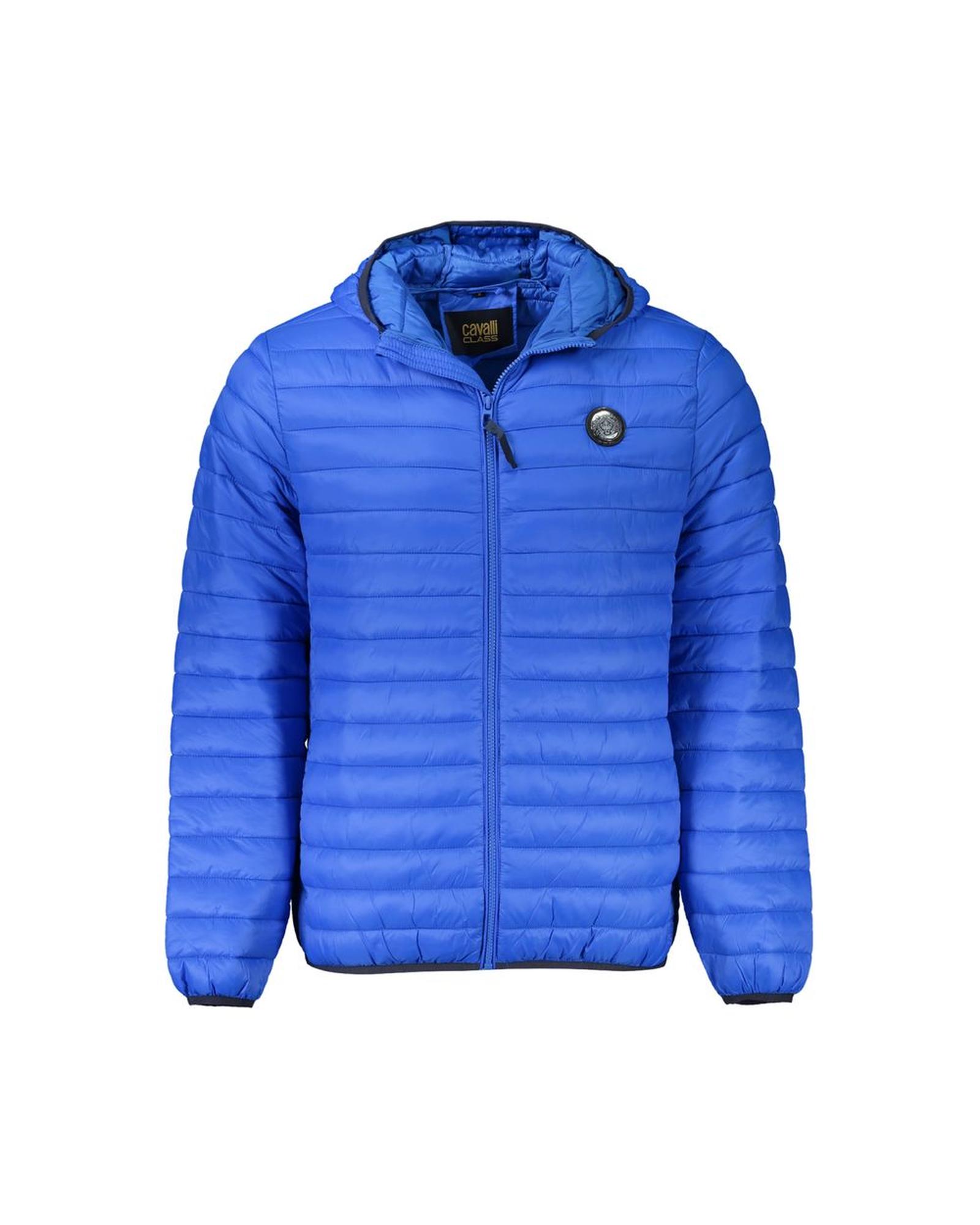 V539-CA-31946-XL-202506161010-00 Cavalli Class Men's Blue Polyamide Jacket - XL - Image 1