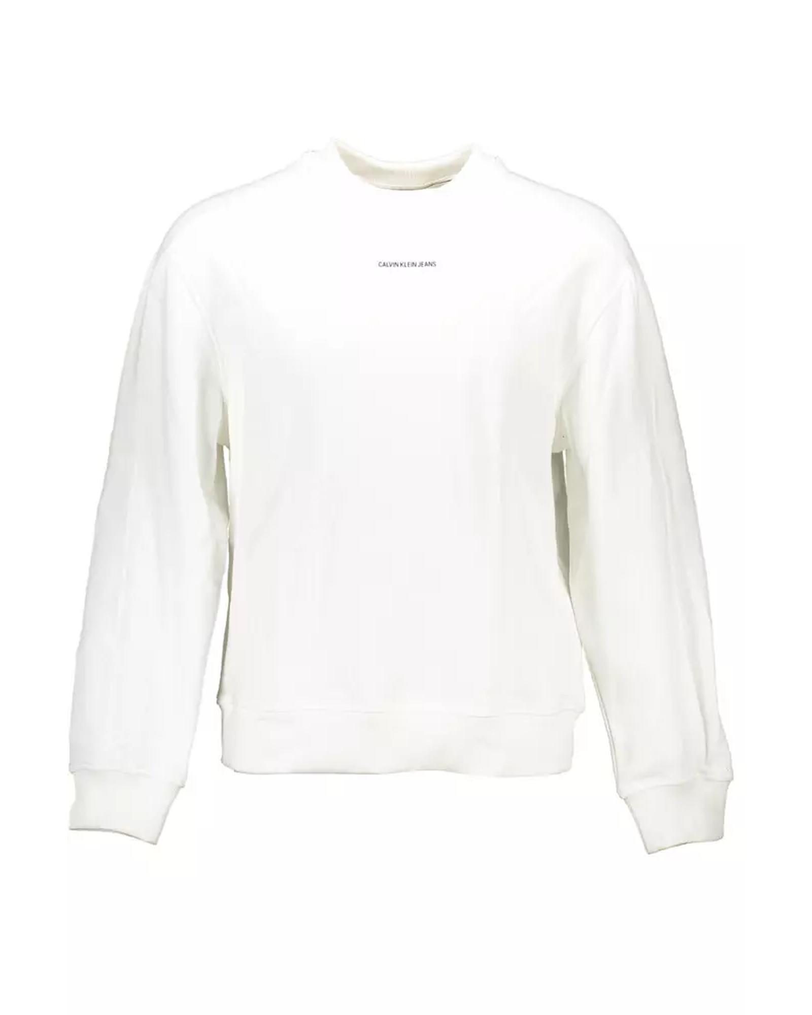 Calvin Klein Men's White Cotton Sweater - XL