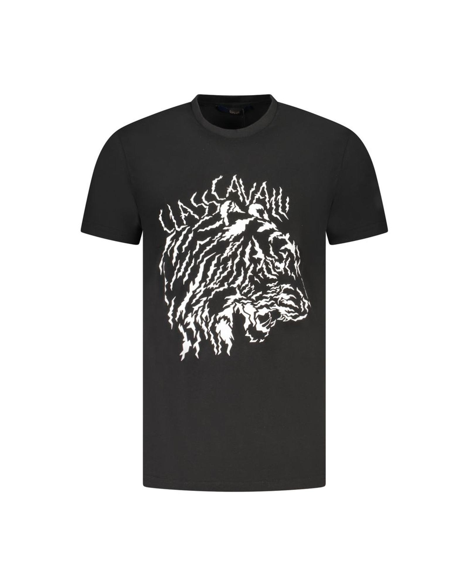 Cavalli Class Men's Black Cotton T-Shirt - 2XL