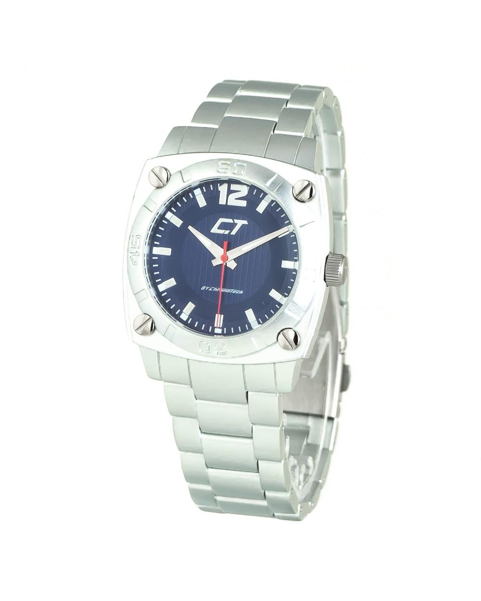 V539-CHCC7079M03MAC-202506161753-00 Chronotech Unisex's Silver Steel Watch - One Size - Image 1