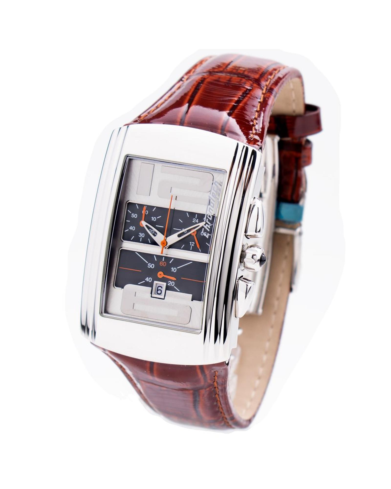 V539-CHCT7018M03MTAC-202506161622-00 Chronotech Men's Brown Leather Watch - One Size - Image 1