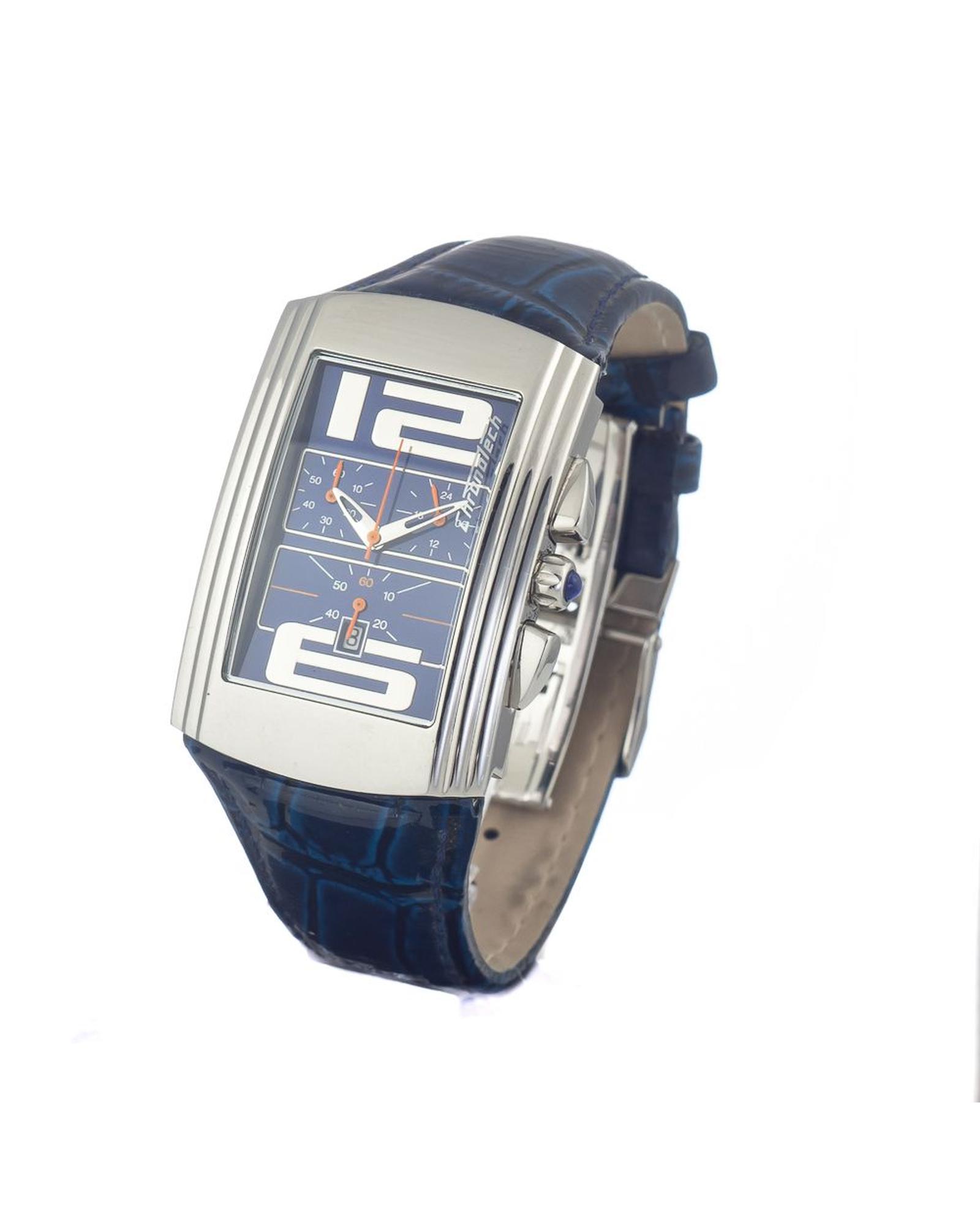 V539-CHCT7018M09AC-202506161626-00 Chronotech Men's Blue Leather Watch - One Size - Image 1