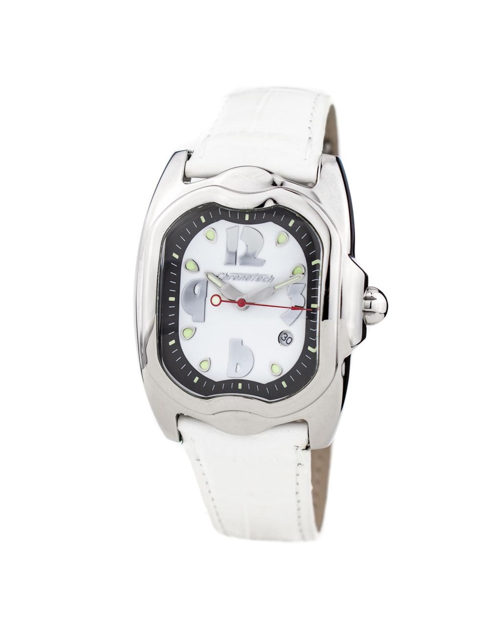V539-CHCT7274M07AC-202506161711-00 Chronotech Women's White Leather Watch - One Size - Image 1