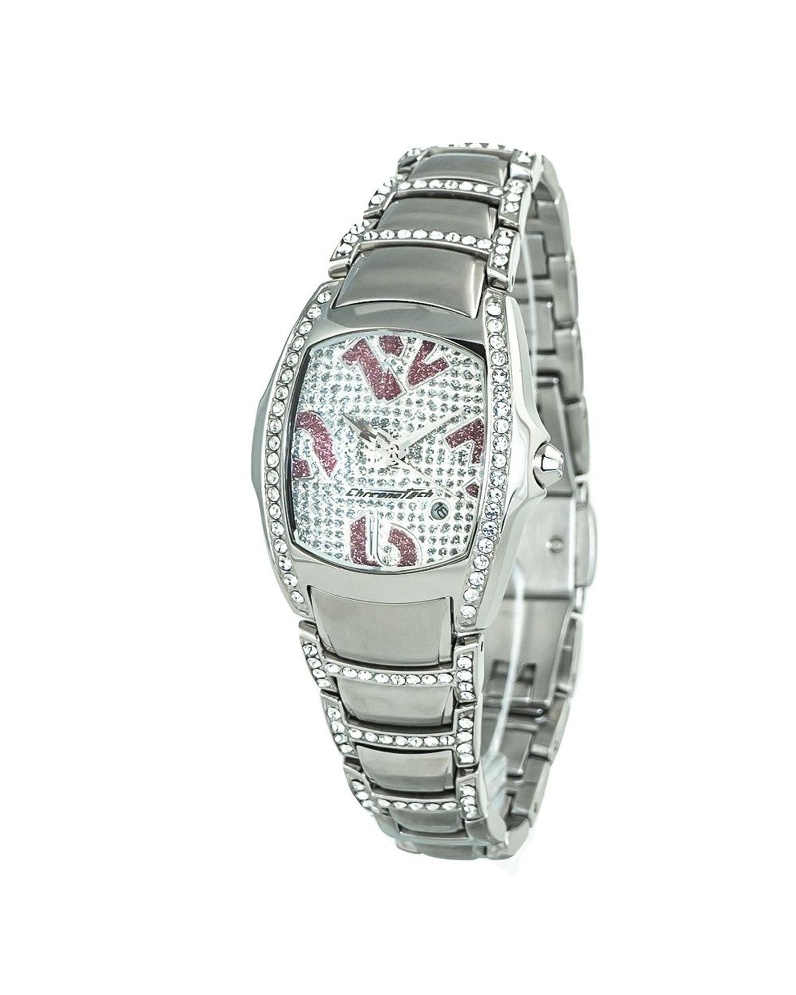 V539-CHCT7896SS71MAC-202506161826-00 Chronotech Women's Silver Steel Watch - One Size - Image 1