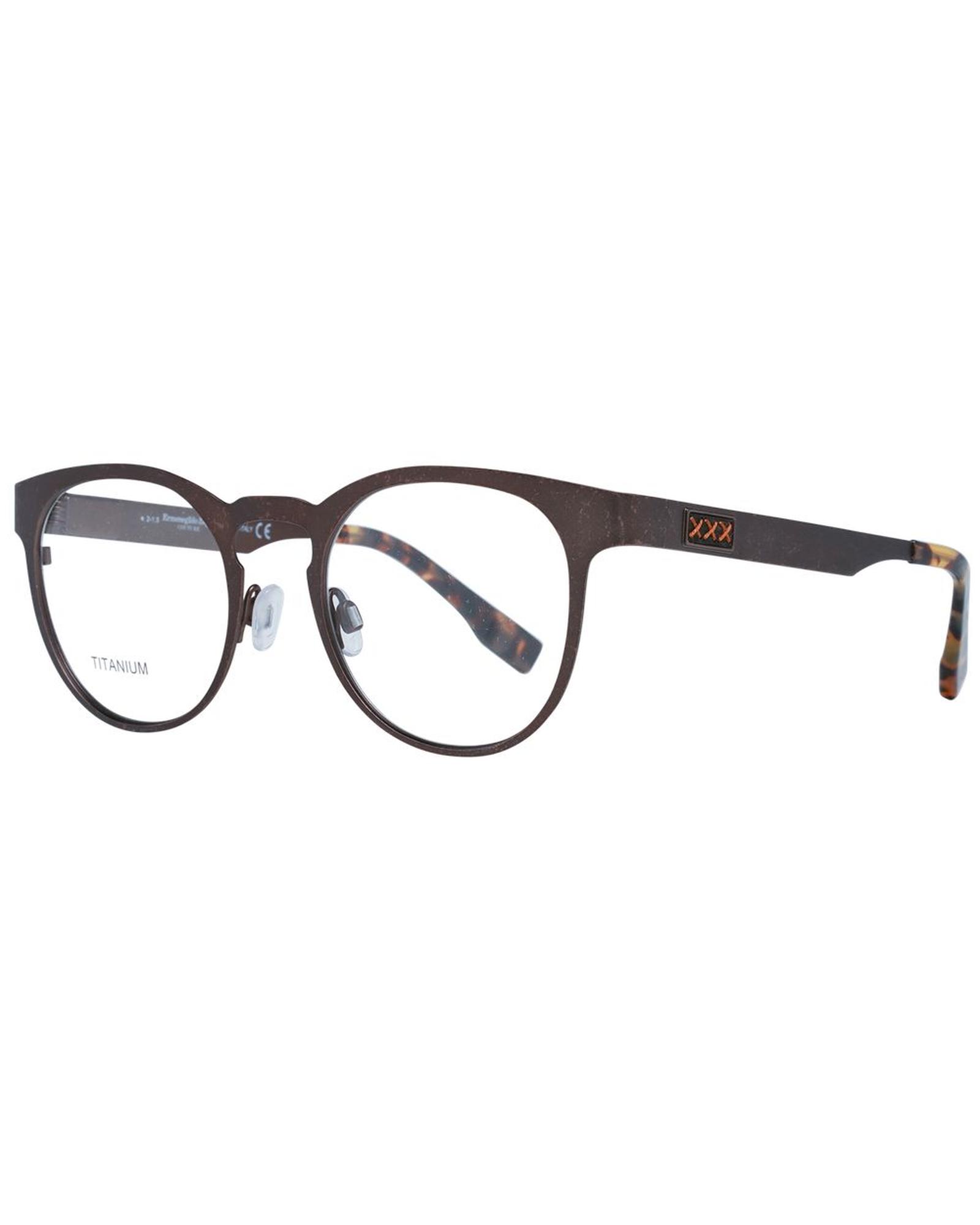 V539-ER-1038891-202506161926-00 Ermenegildo Zegna Men's Bronze Optical Frames - One Size - Image 1