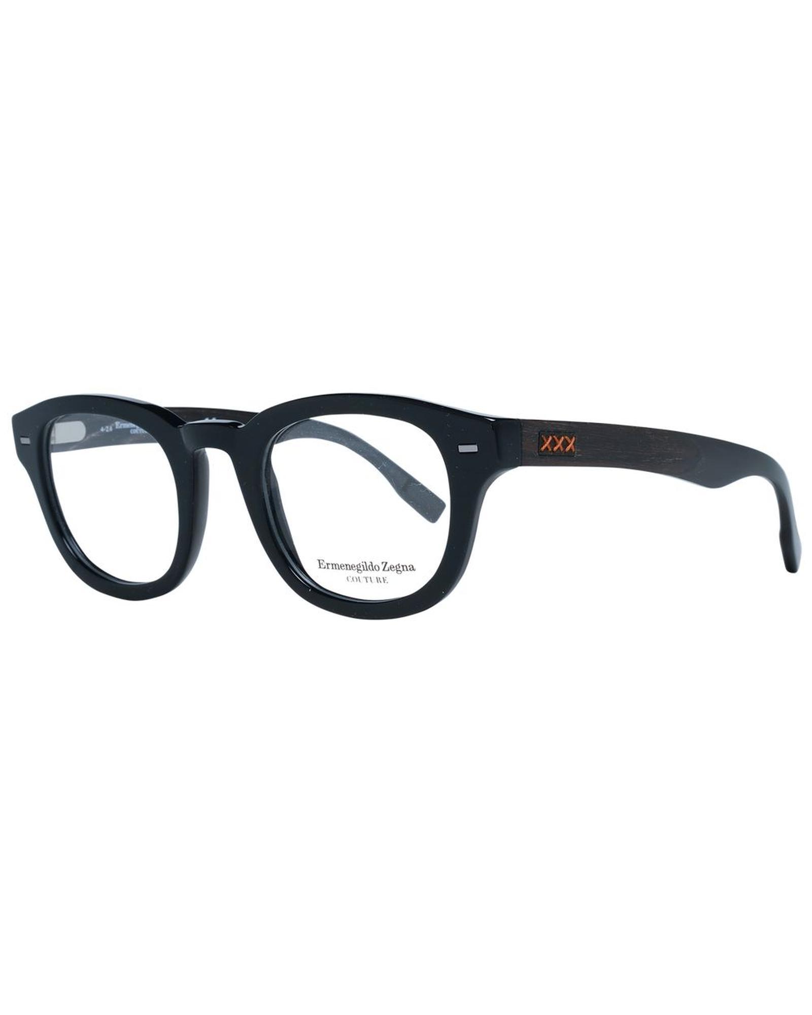 V539-ER-1038895-202506161927-00 Ermenegildo Zegna Men's Black Optical Frames - One Size - Image 1