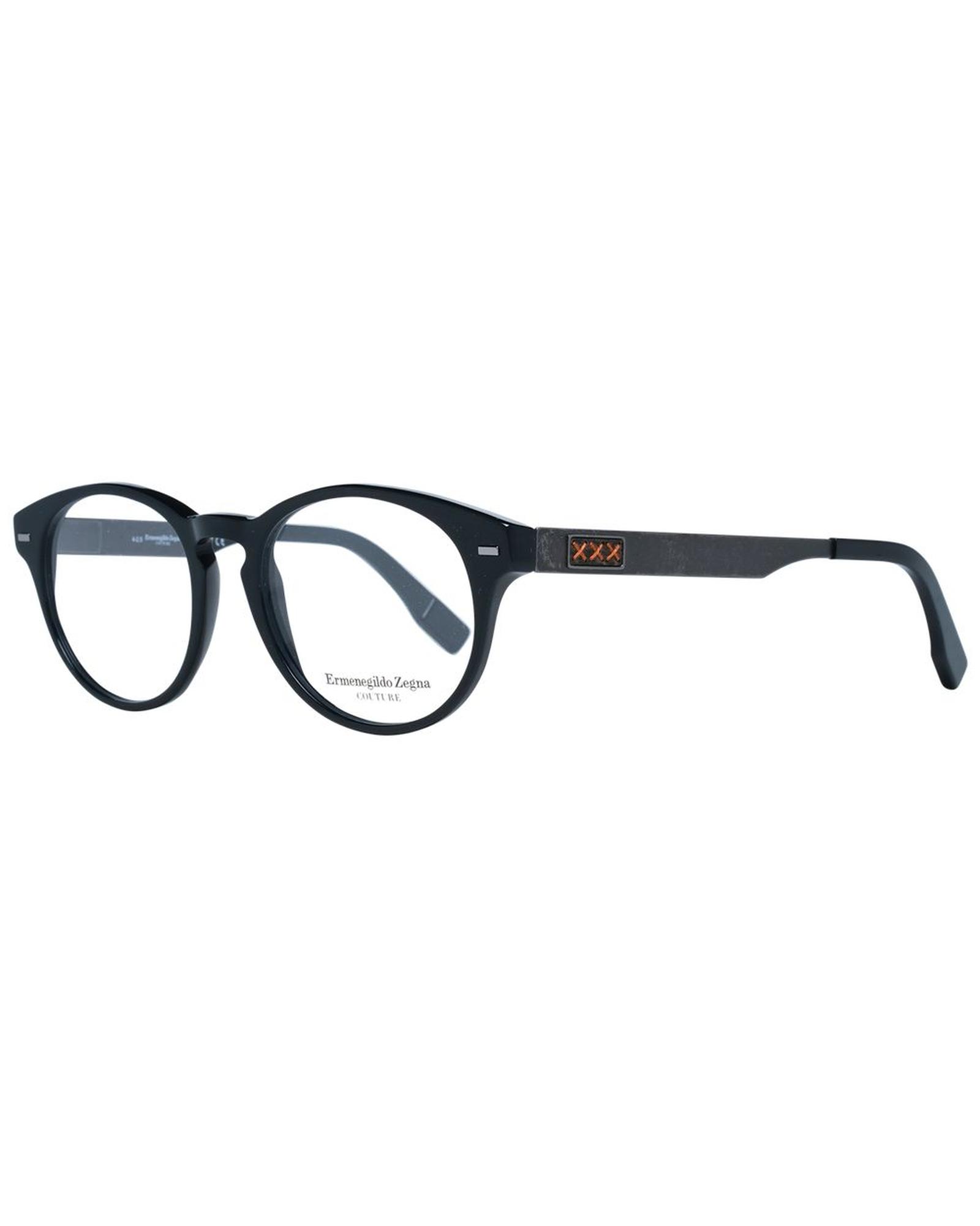 V539-ER-1038906-202506161936-00 Ermenegildo Zegna Men's Black Optical Frames - One Size - Image 1