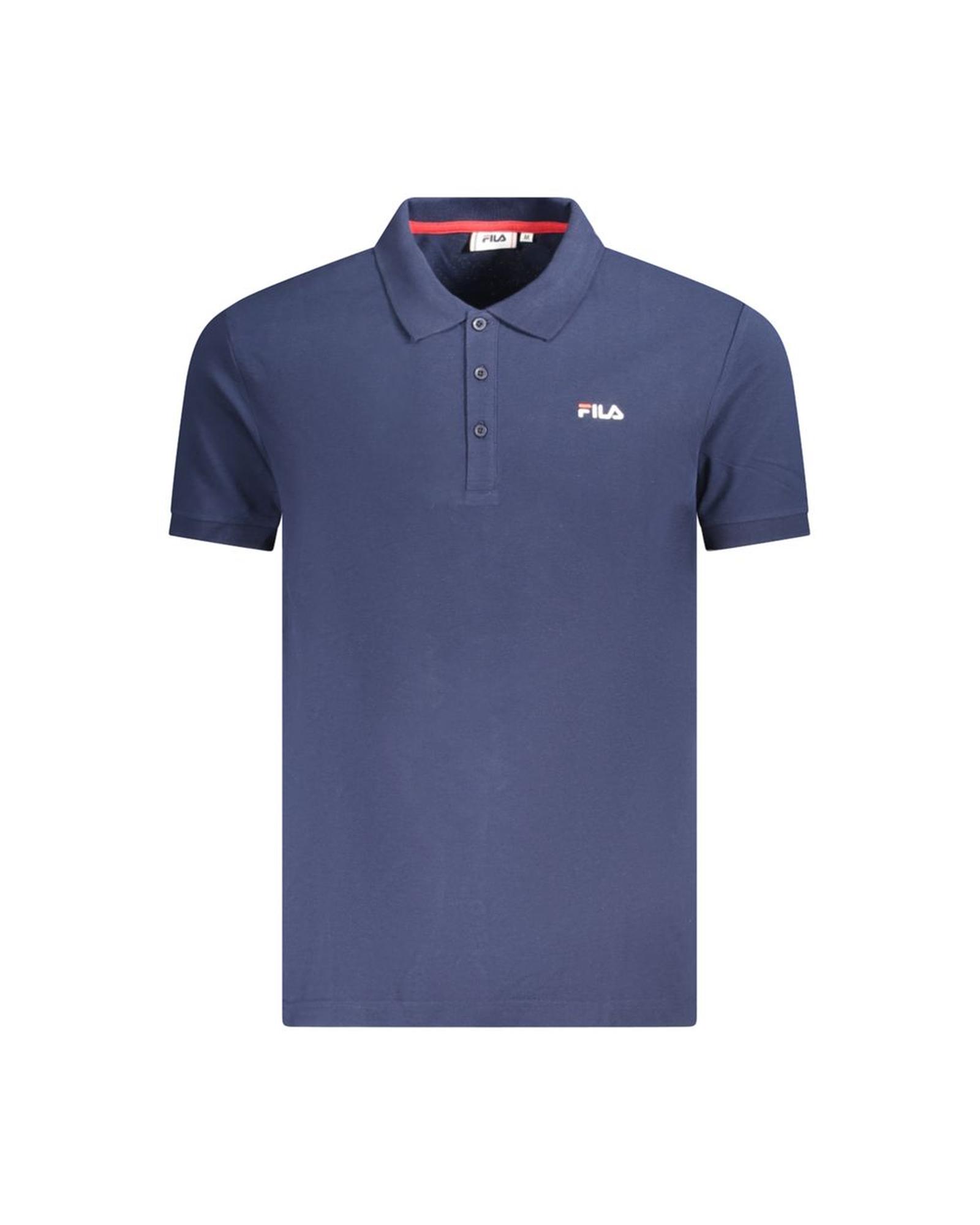 V539-FI-35392-M-202506170141-00 Fila Men's Blue Cotton Polo Shirt - M - Image 1