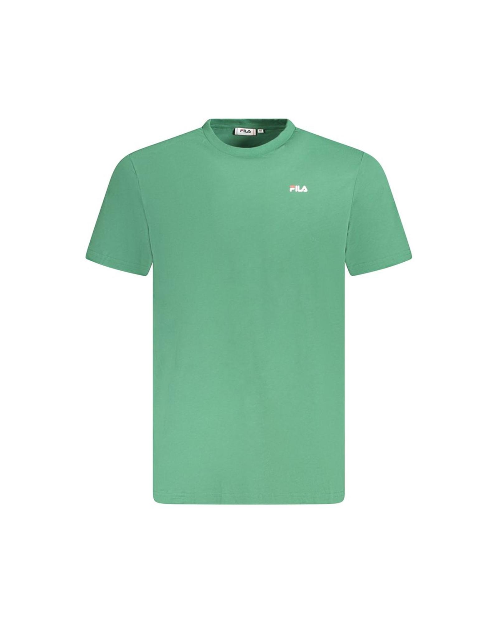 V539-FI-35393-XXL-202506170145-00 Fila Men's Green Cotton T-Shirt - 2XL - Image 1