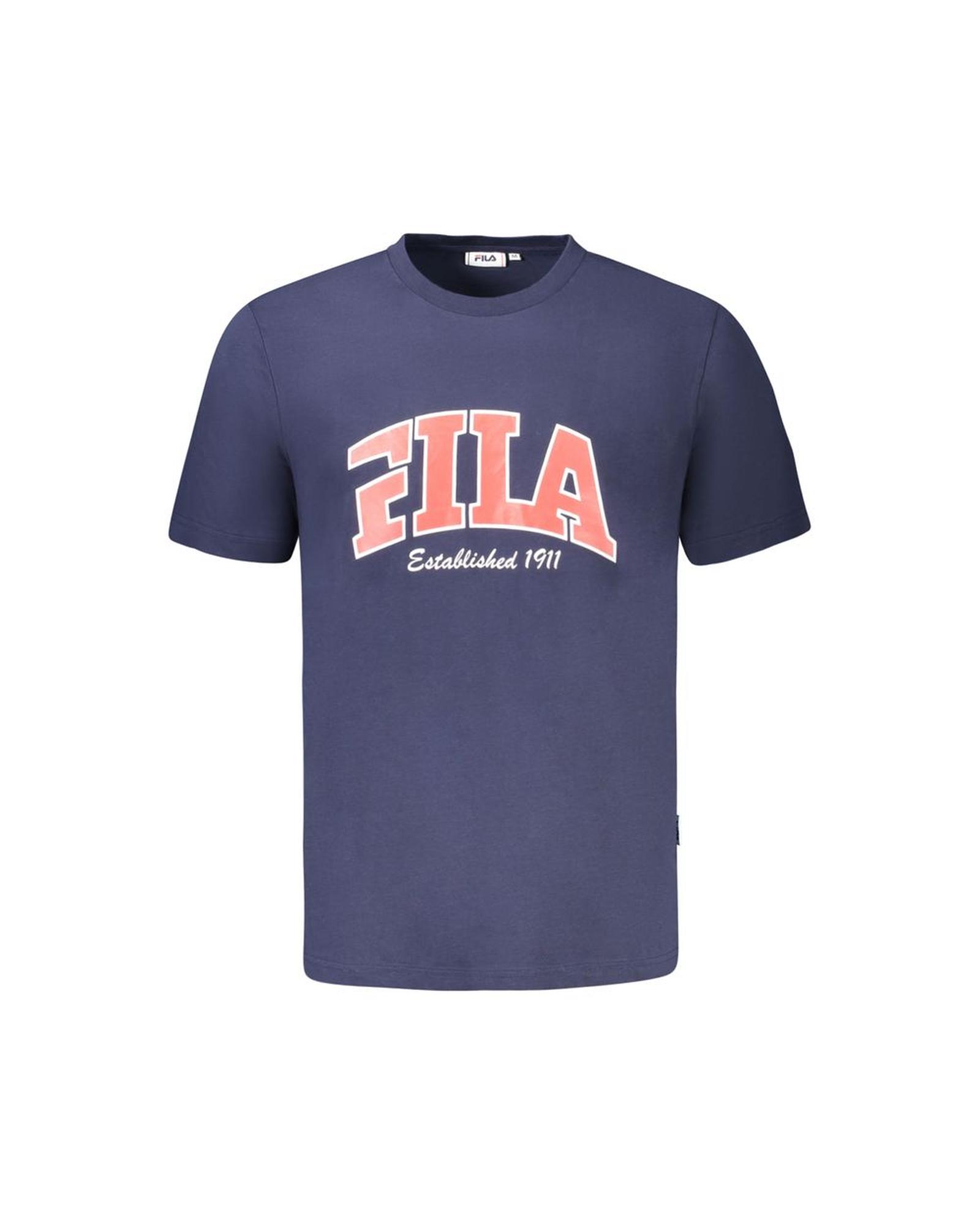 V539-FI-35397-S-202506162227-00 Fila Men's Blue Cotton T-Shirt - S - Image 1