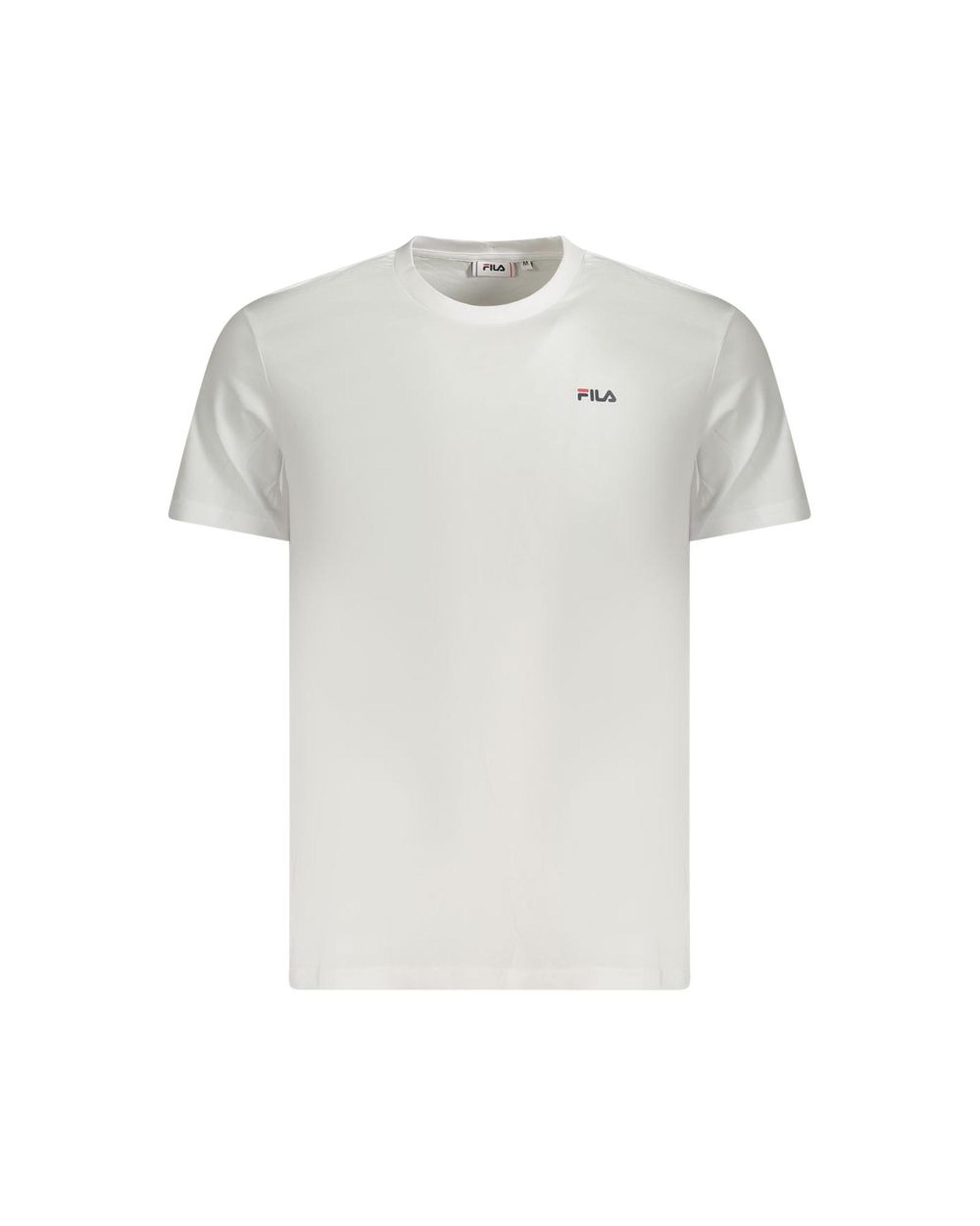 V539-FI-35399-S-202506162231-00 Fila Men's White Cotton T-Shirt - S - Image 1