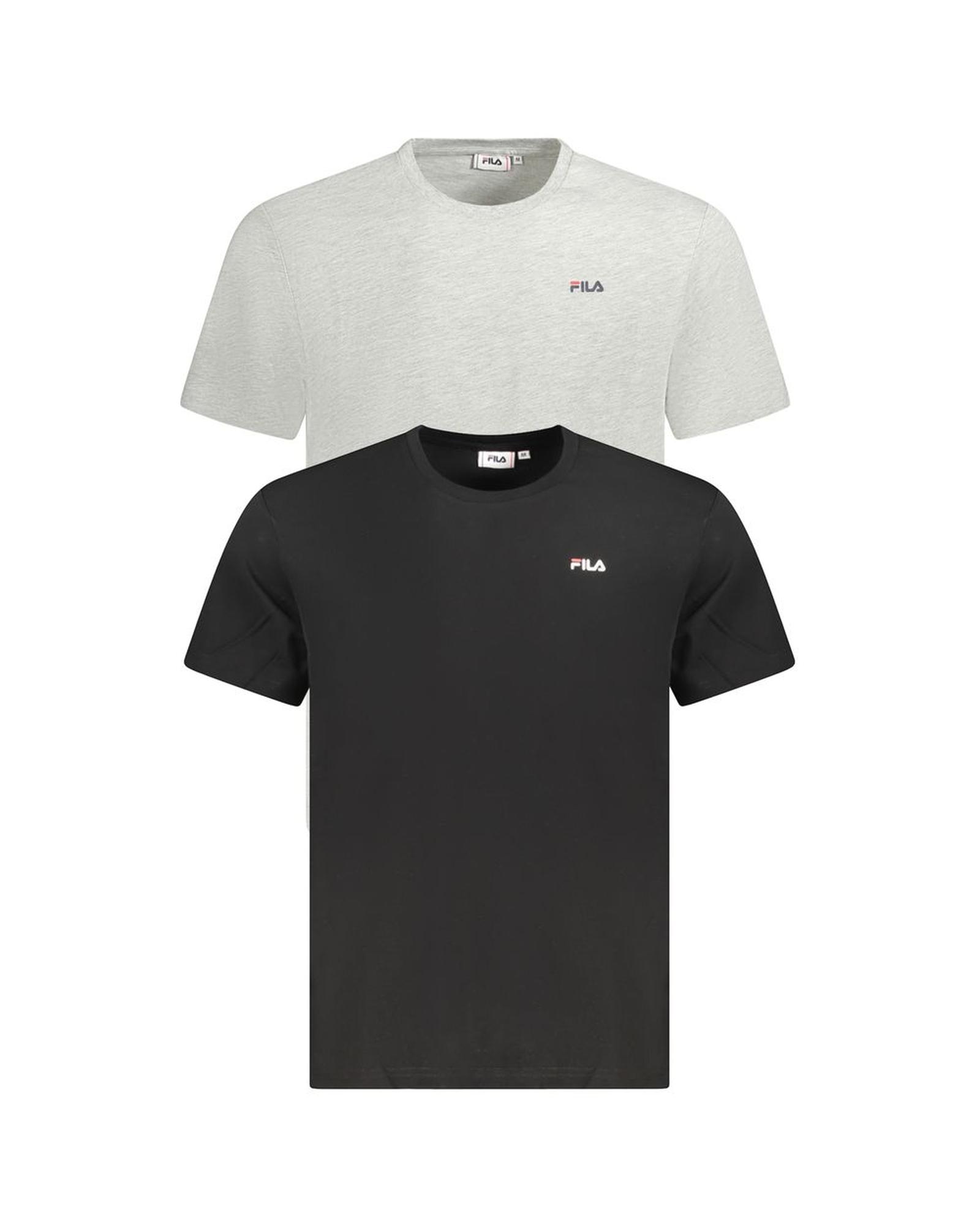 V539-FI-35400-XL-202506162232-00 Fila Men's Black Cotton T-Shirt - XL - Image 1