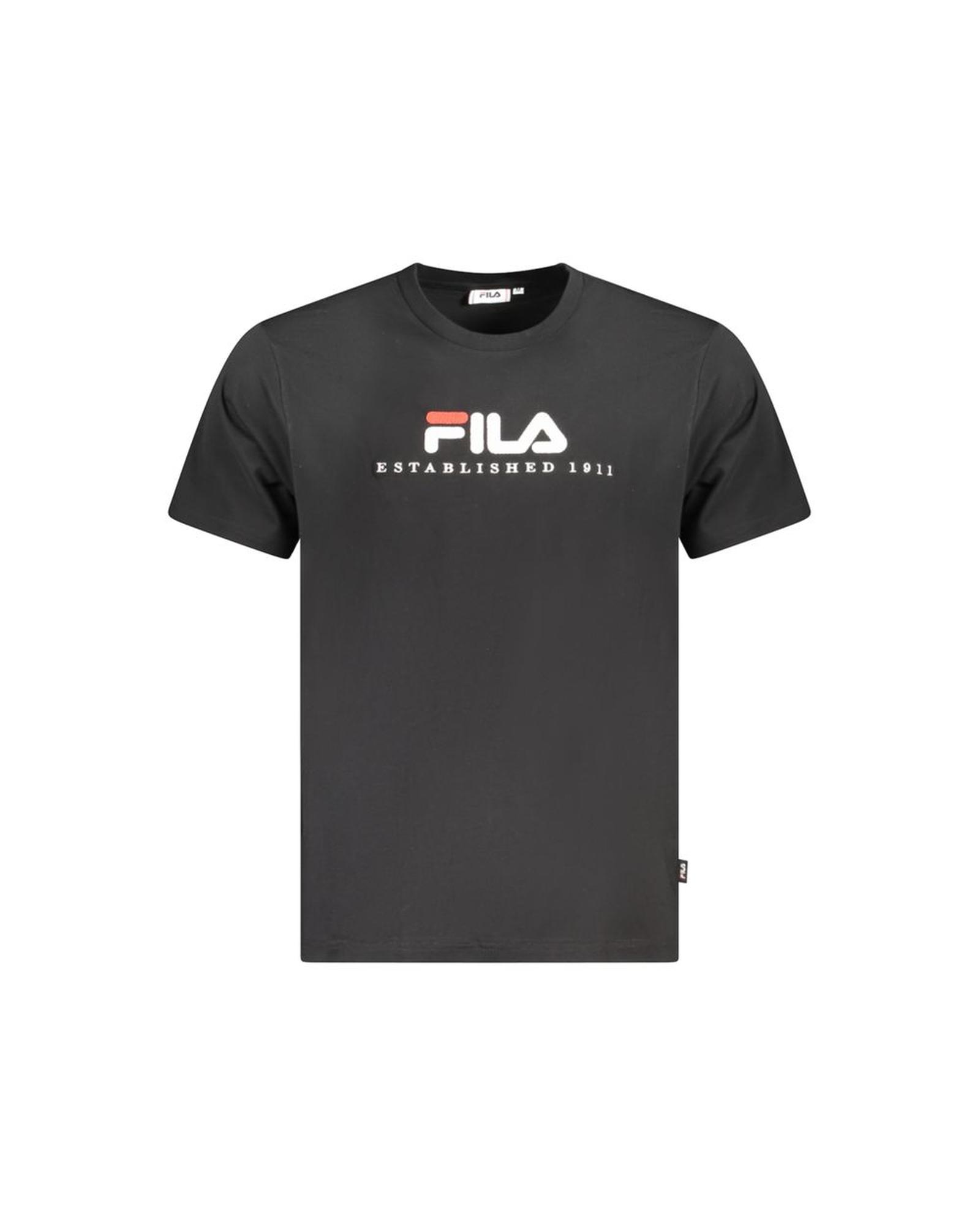 V539-FI-35401-M-202506162235-00 Fila Men's Black Cotton Unisex T-Shirt - M - Image 1