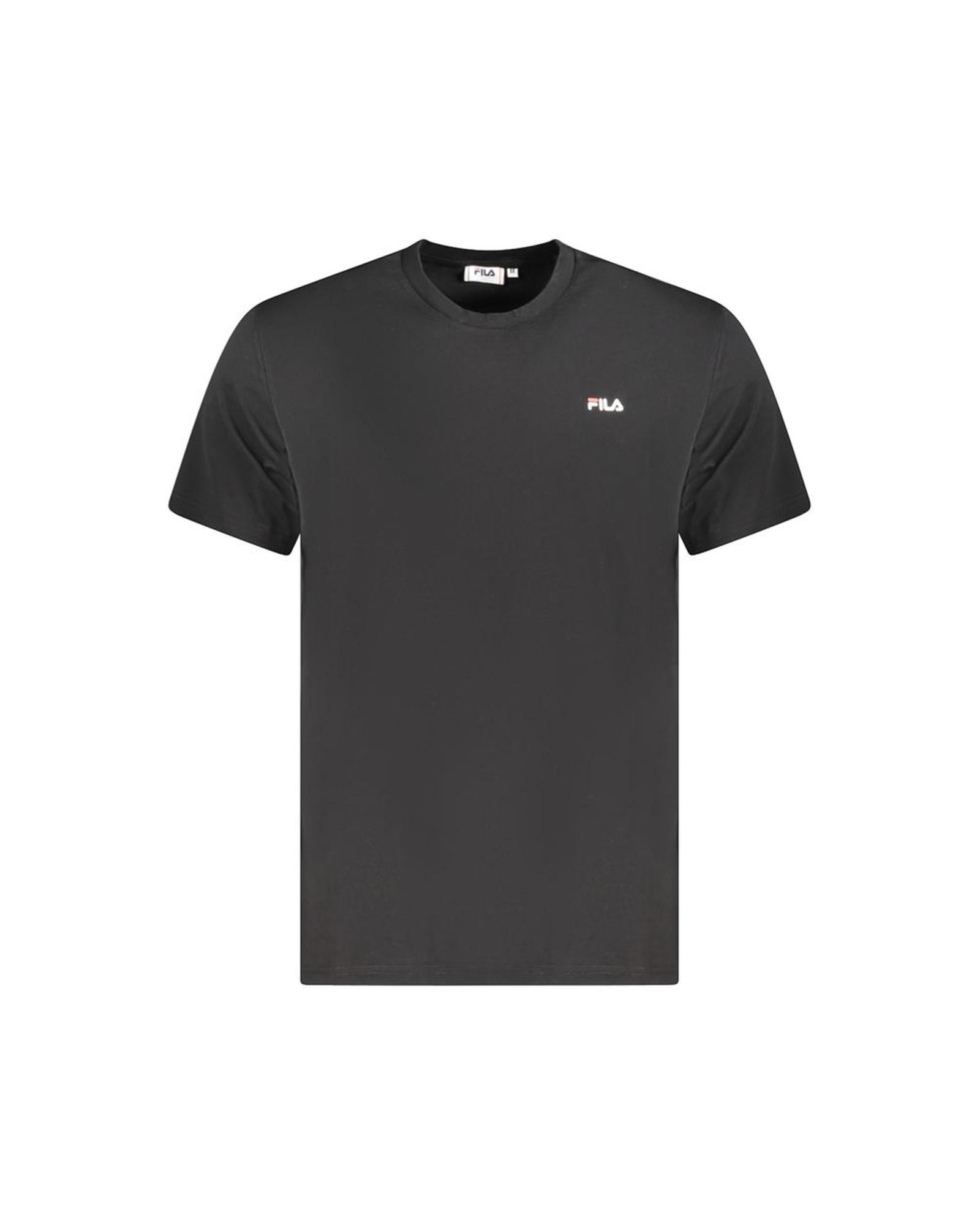 V539-FI-35406-XXL-202506162245-00 Fila Men's Black Cotton T-Shirt - 2XL - Image 1