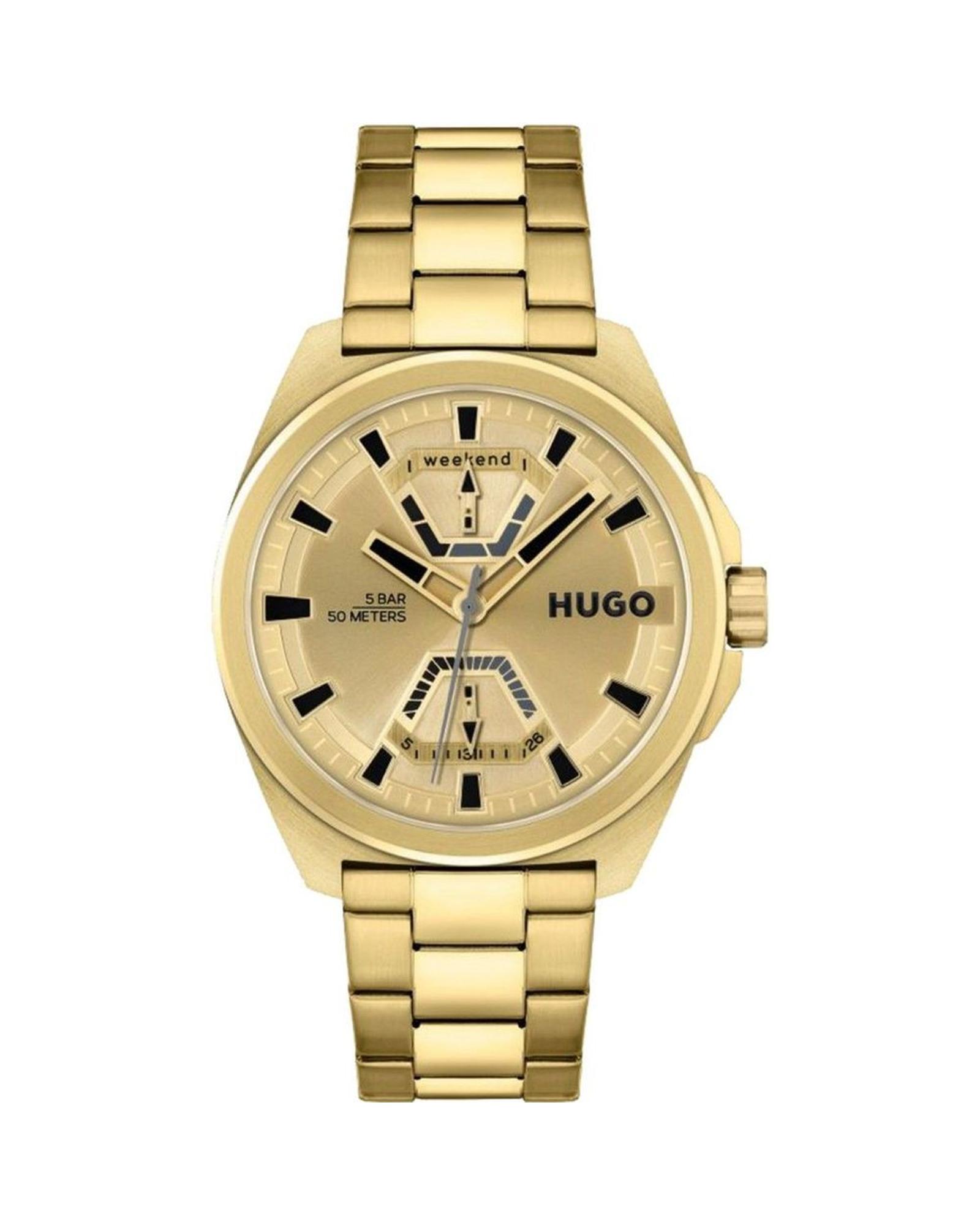 V539-HU1530243AC-202506170441-00 Hugo Boss Men's Gold Stainless Steel Stainless Steel Watch - One Size - Image 1